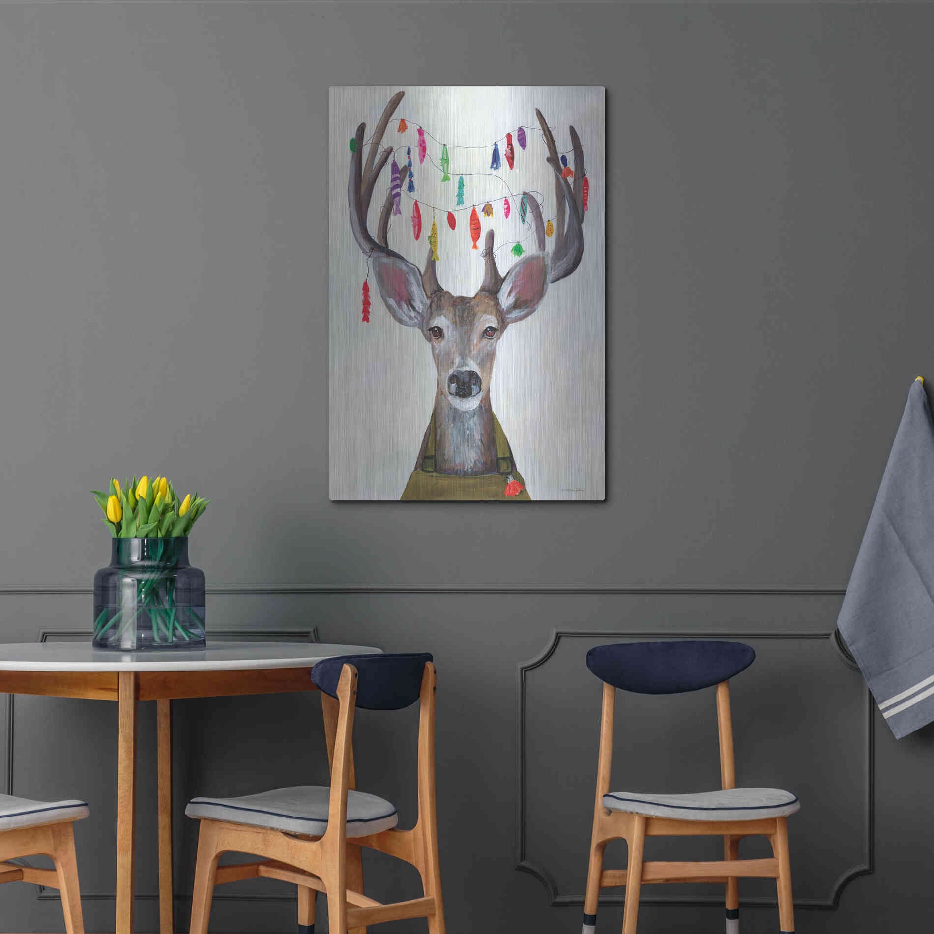 Luxe Metal Art 'My Dear You Look A-Lure-ing' by Kamdon Kreations, Metal Wall Art,24x36