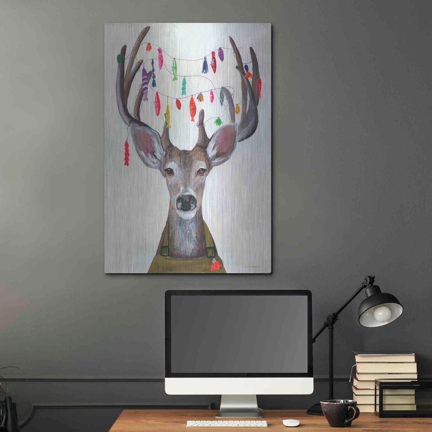 Luxe Metal Art 'My Dear You Look A-Lure-ing' by Kamdon Kreations, Metal Wall Art,24x36