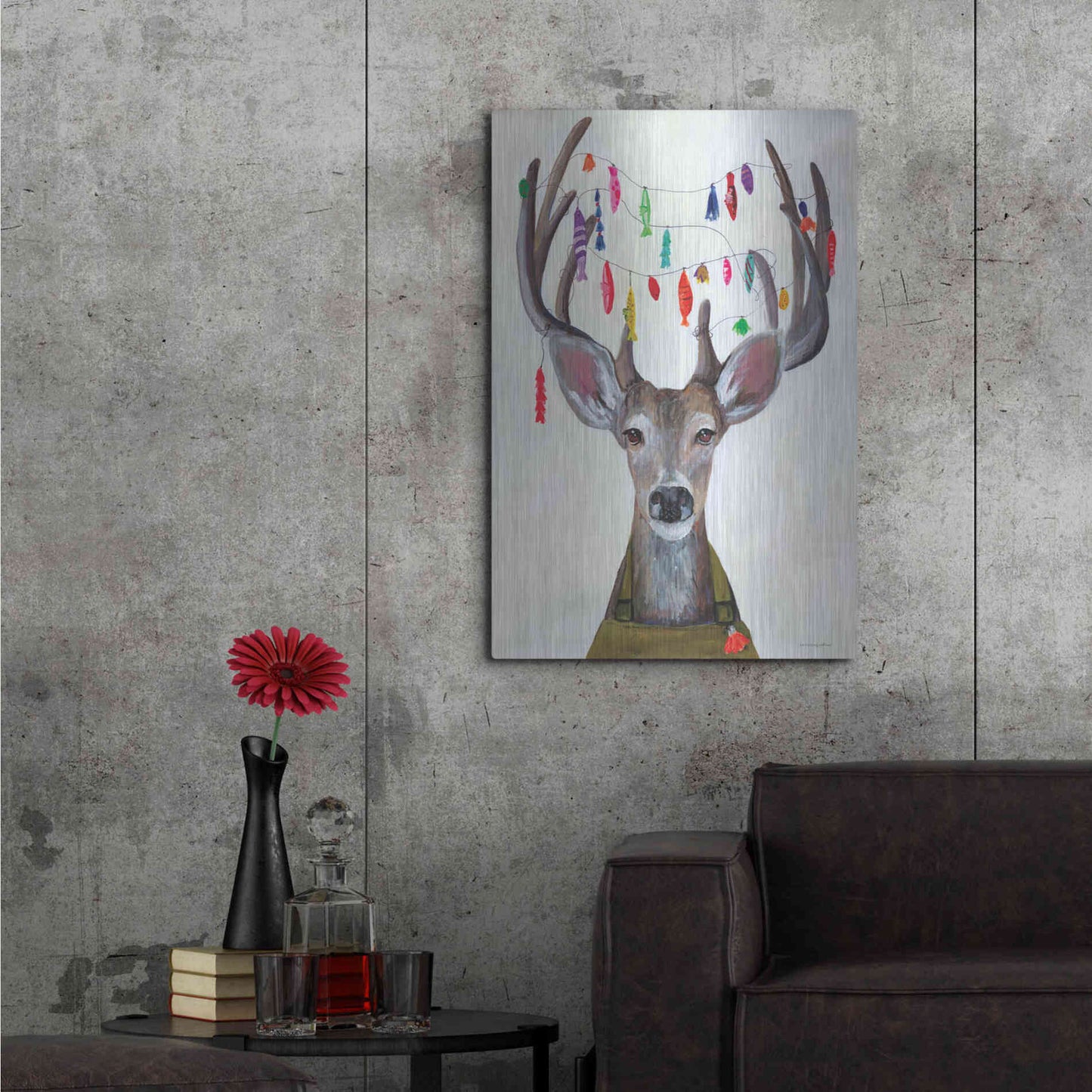 Luxe Metal Art 'My Dear You Look A-Lure-ing' by Kamdon Kreations, Metal Wall Art,24x36