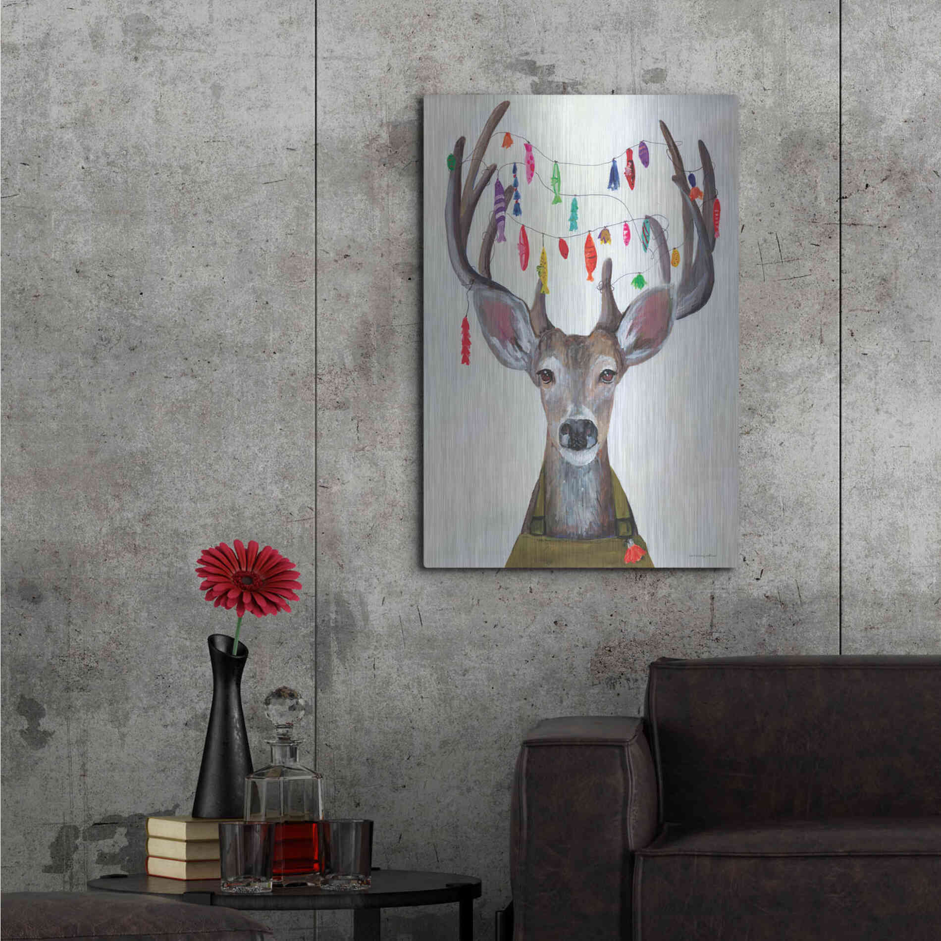 Luxe Metal Art 'My Dear You Look A-Lure-ing' by Kamdon Kreations, Metal Wall Art,24x36