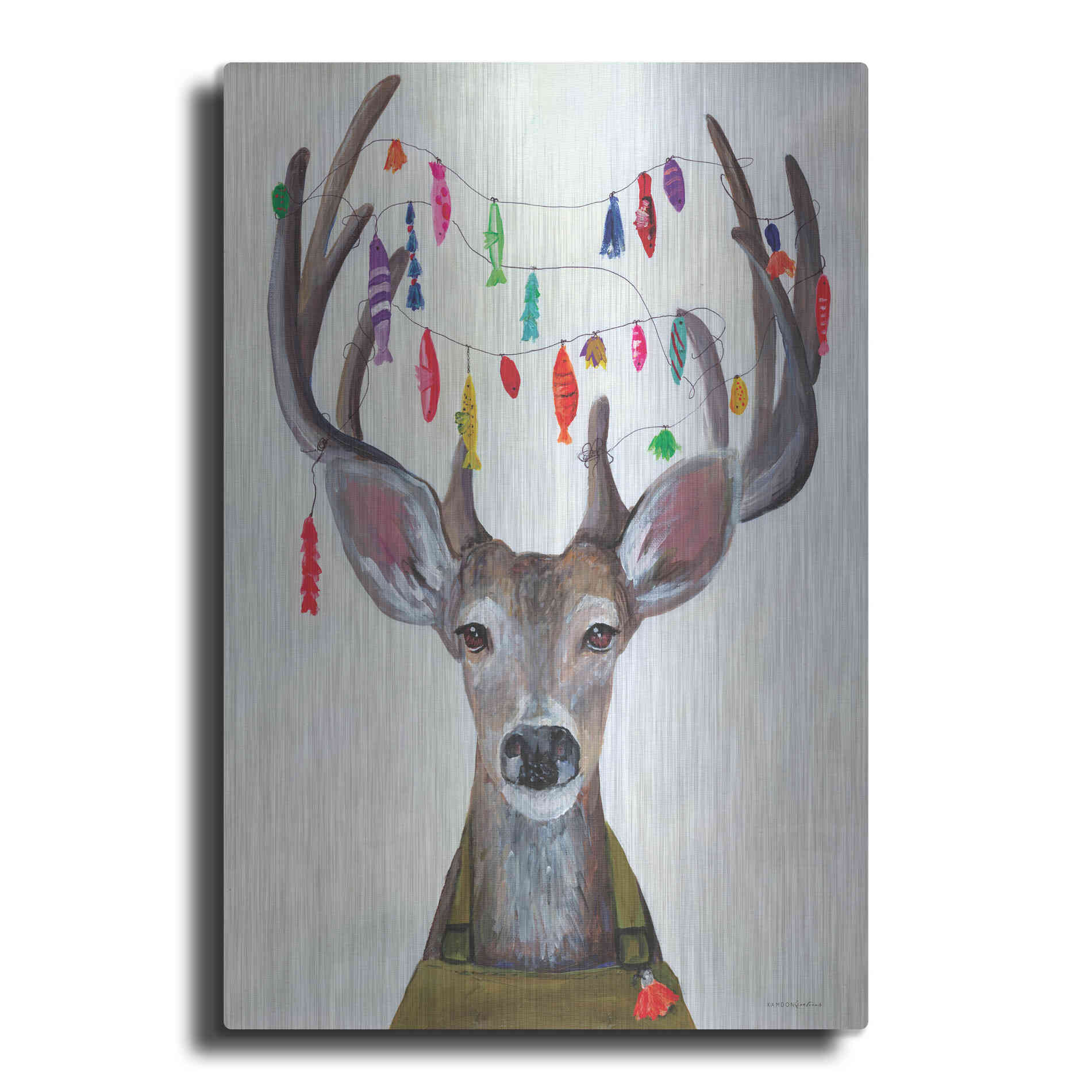 Luxe Metal Art 'My Dear You Look A-Lure-ing' by Kamdon Kreations, Metal Wall Art