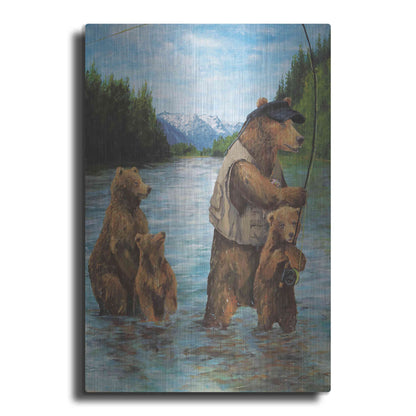 Luxe Metal Art 'Papa Bear' by Kamdon Kreations, Metal Wall Art