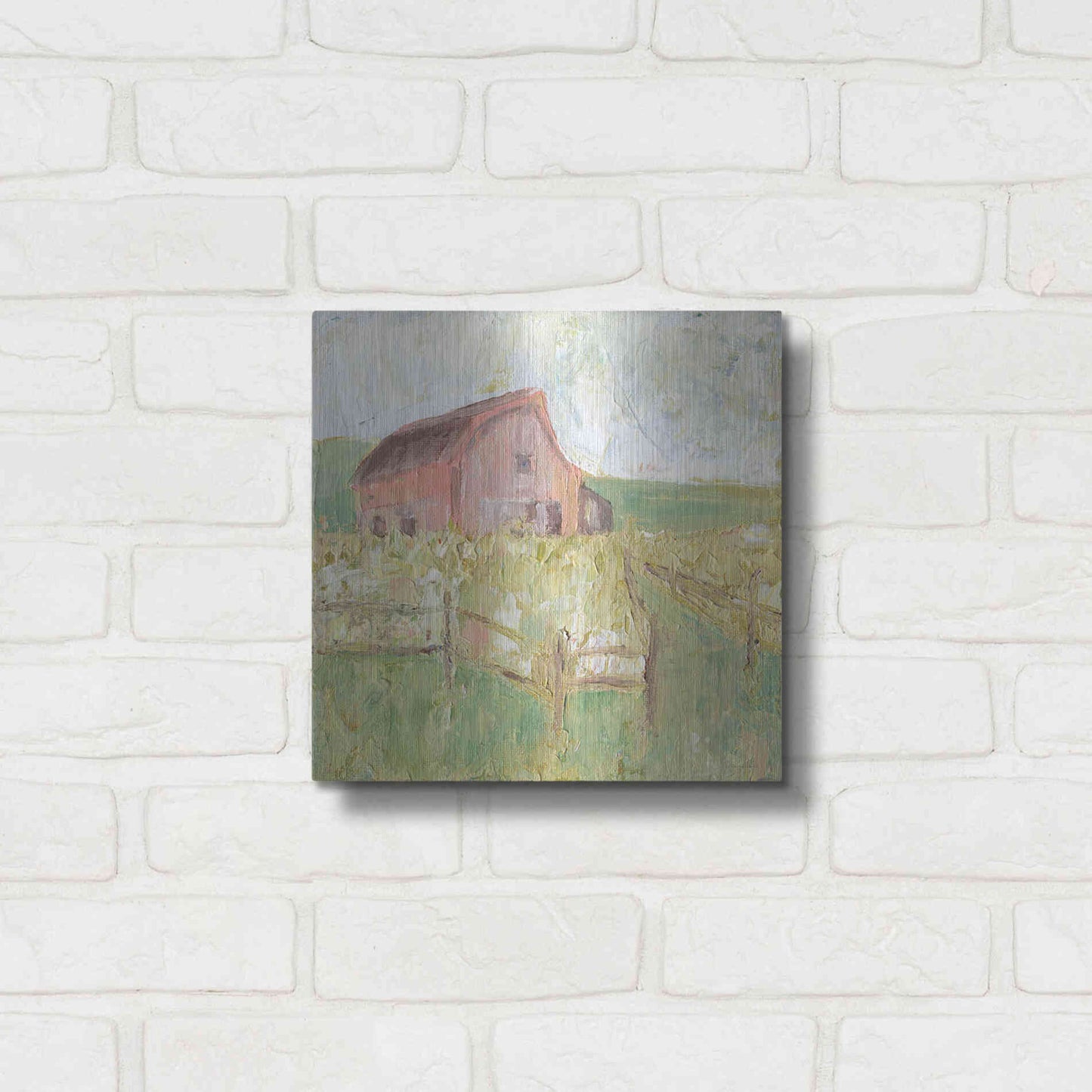 Luxe Metal Art 'Sweet Georgia' by Kamdon Kreations, Metal Wall Art,12x12