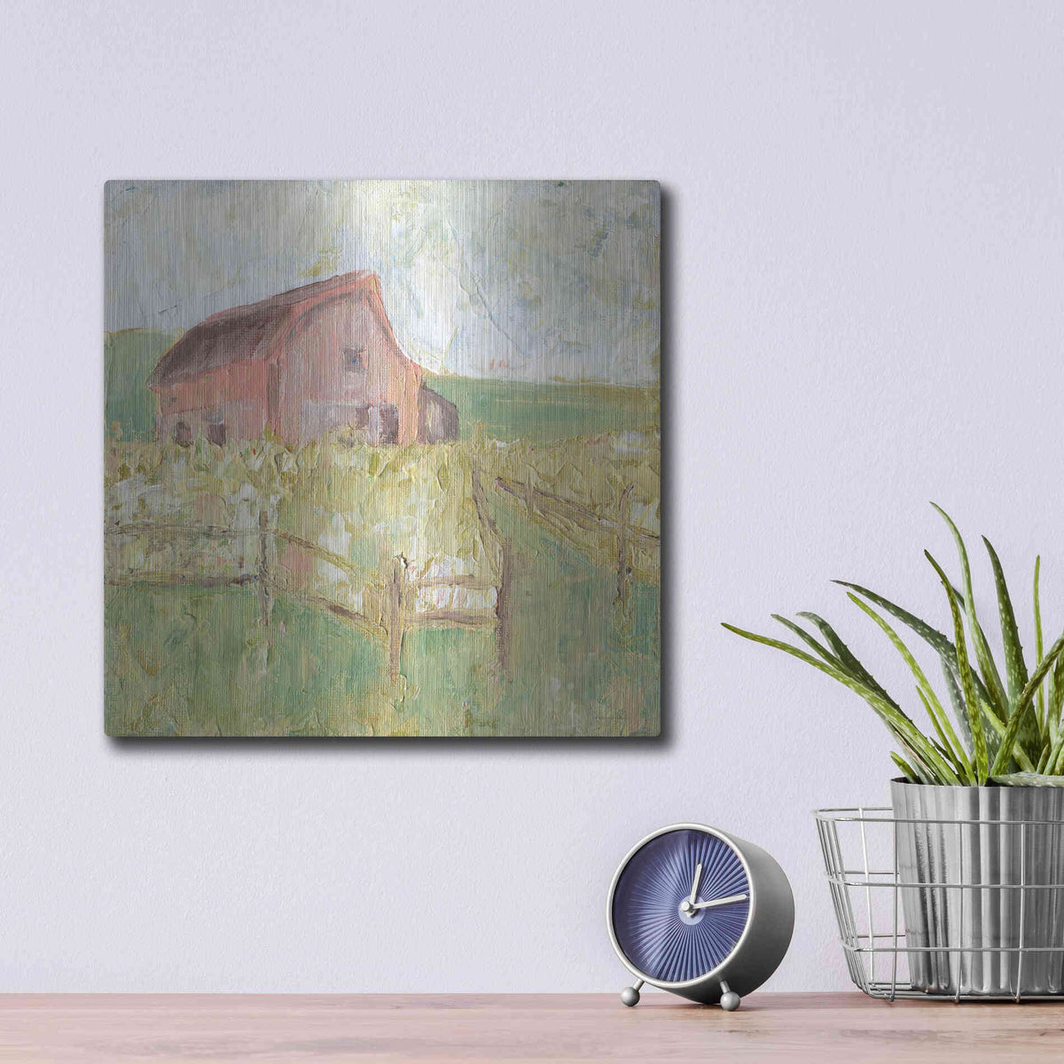 Luxe Metal Art 'Sweet Georgia' by Kamdon Kreations, Metal Wall Art,12x12