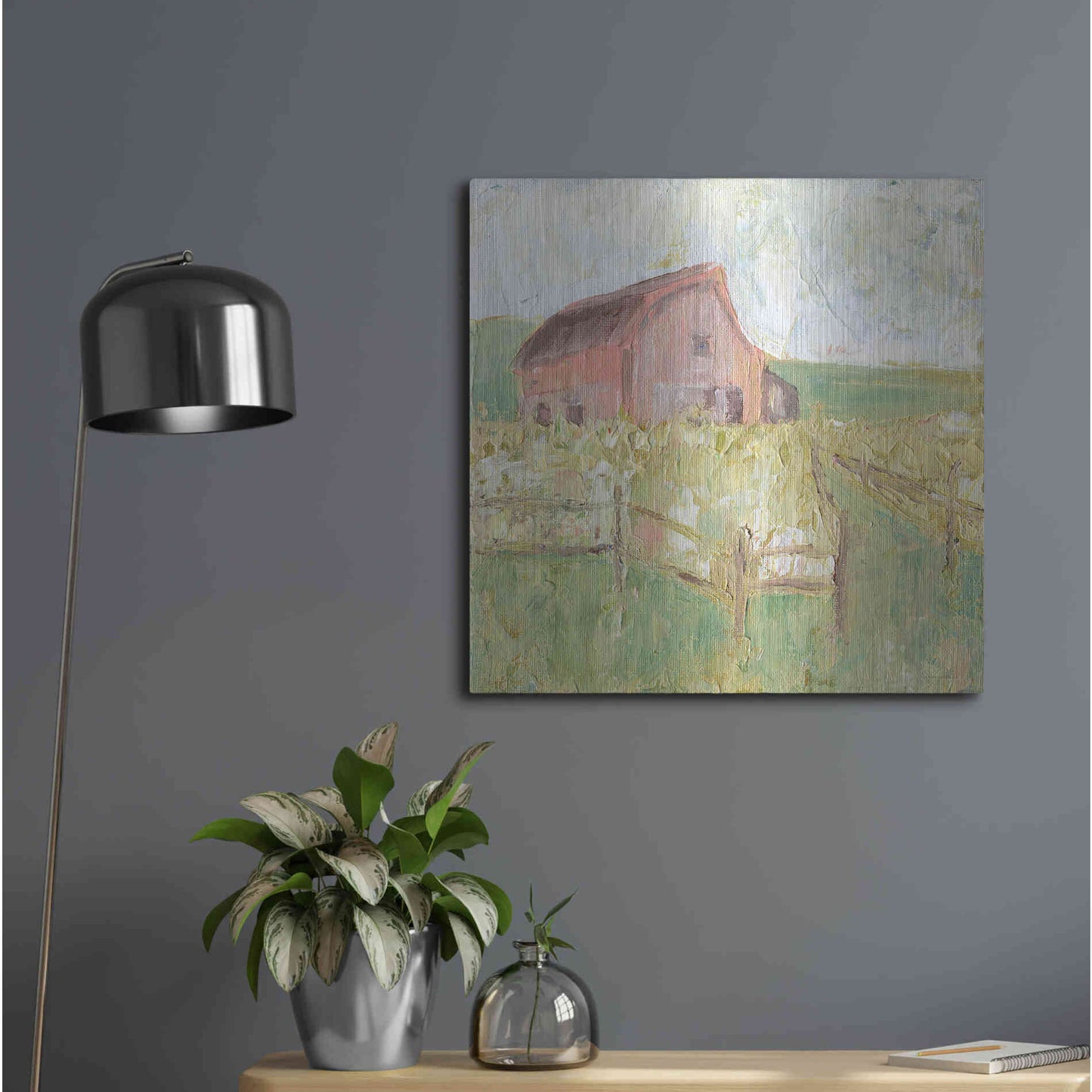 Luxe Metal Art 'Sweet Georgia' by Kamdon Kreations, Metal Wall Art,24x24