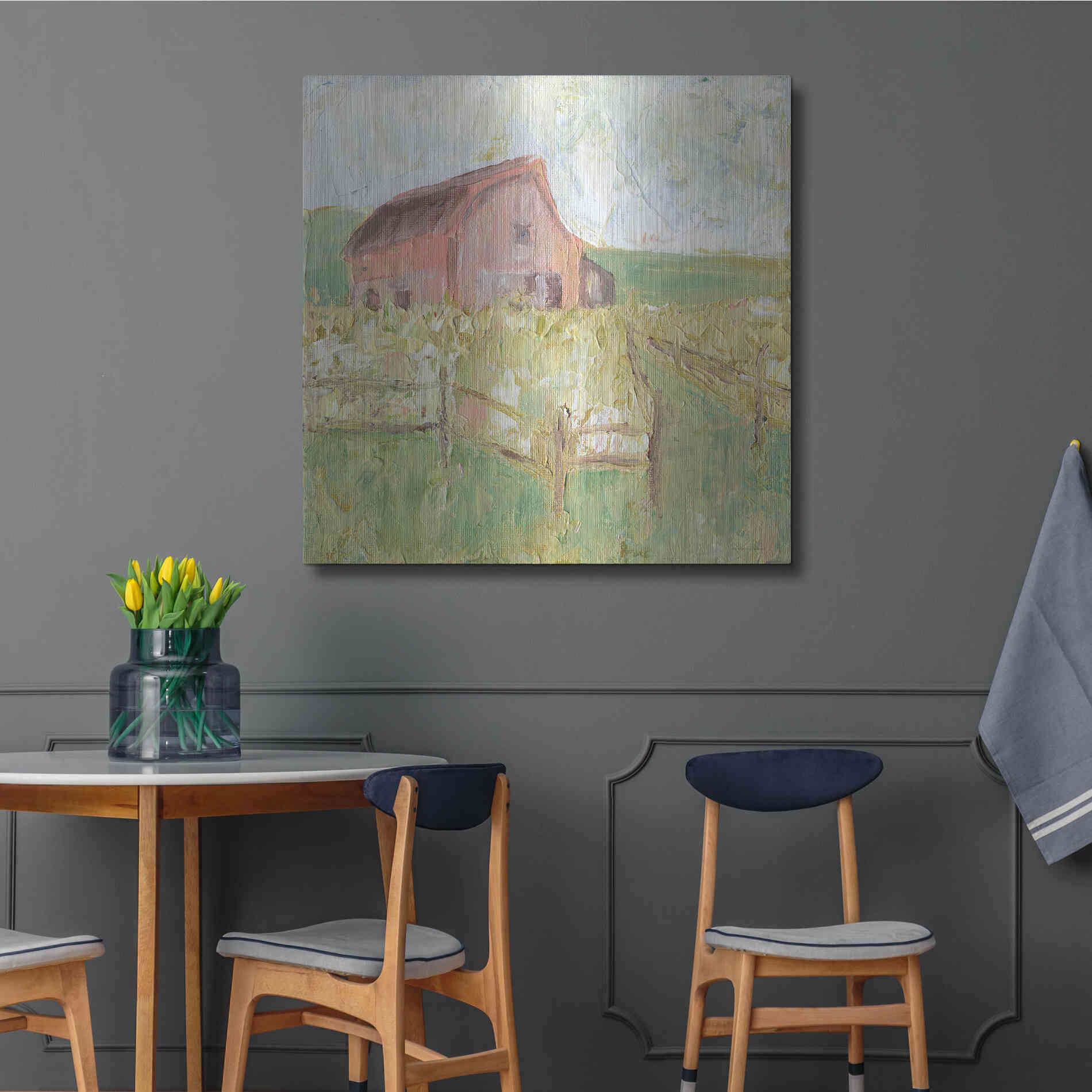 Luxe Metal Art 'Sweet Georgia' by Kamdon Kreations, Metal Wall Art,36x36