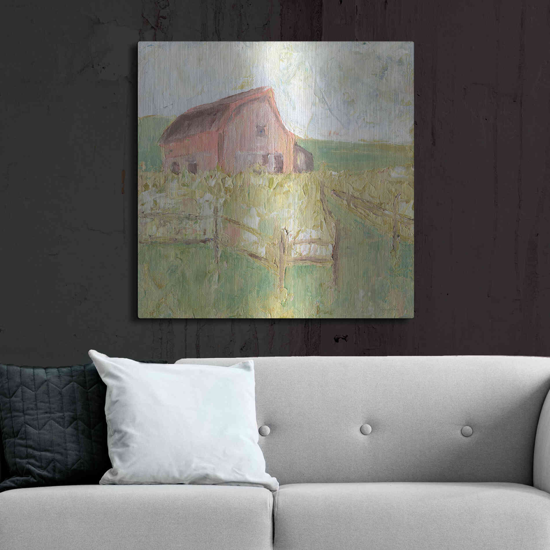 Luxe Metal Art 'Sweet Georgia' by Kamdon Kreations, Metal Wall Art,36x36