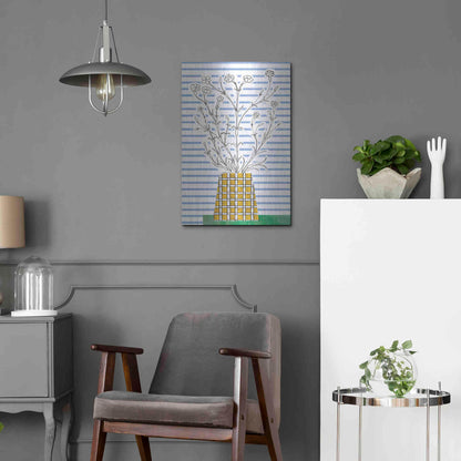 Luxe Metal Art 'Patch of Grass' by Kamdon Kreations, Metal Wall Art,16x24