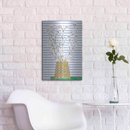 Luxe Metal Art 'Patch of Grass' by Kamdon Kreations, Metal Wall Art,16x24