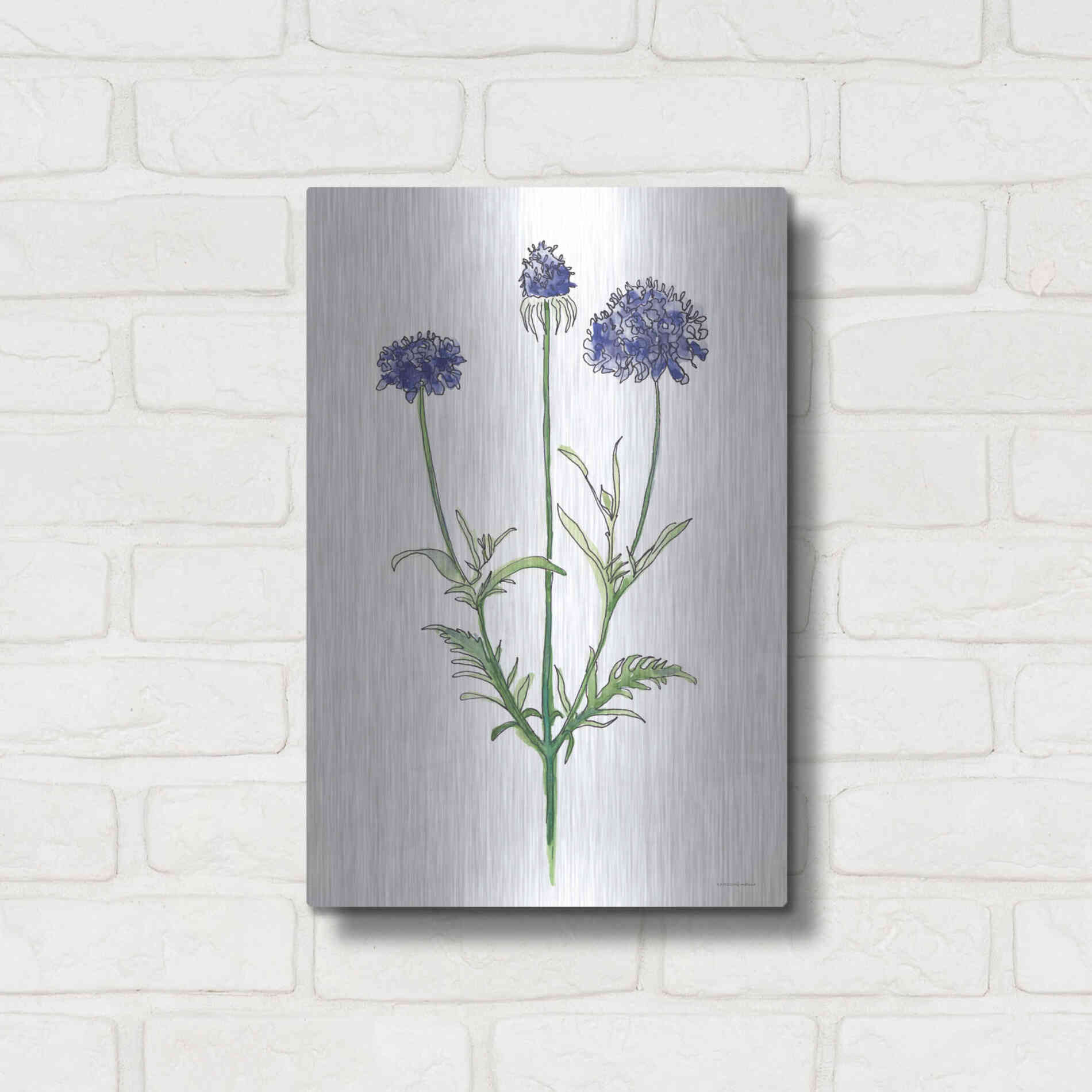 Luxe Metal Art 'Sisters in a Row' by Kamdon Kreations, Metal Wall Art,12x16