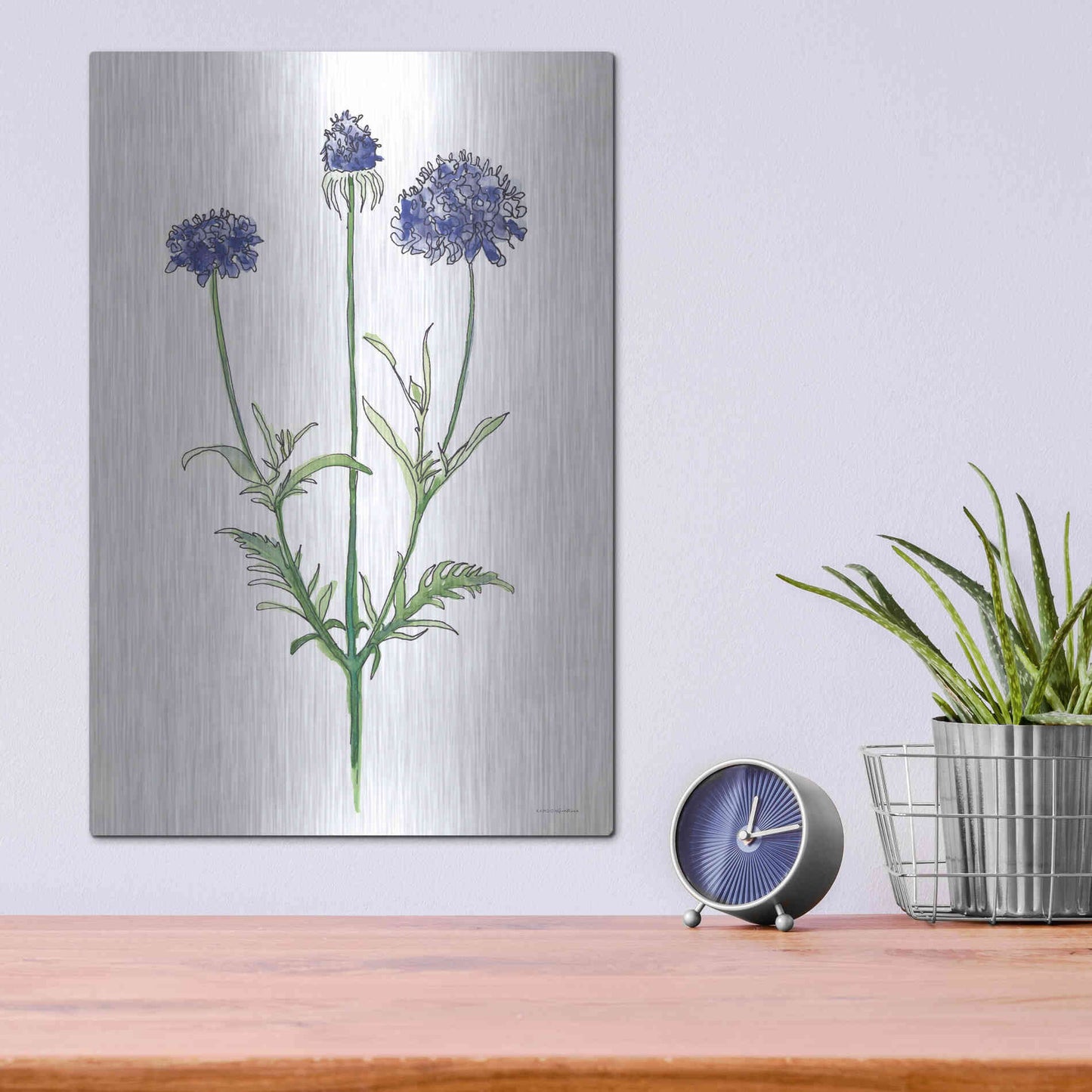 Luxe Metal Art 'Sisters in a Row' by Kamdon Kreations, Metal Wall Art,12x16