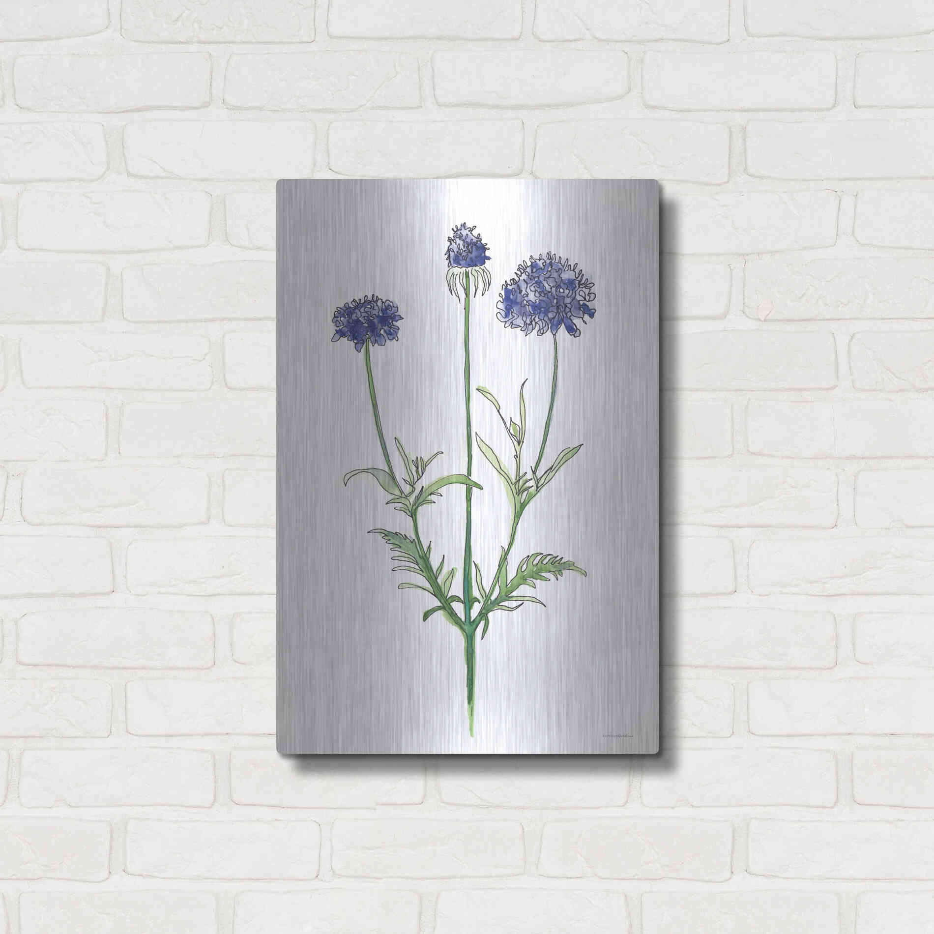 Luxe Metal Art 'Sisters in a Row' by Kamdon Kreations, Metal Wall Art,16x24