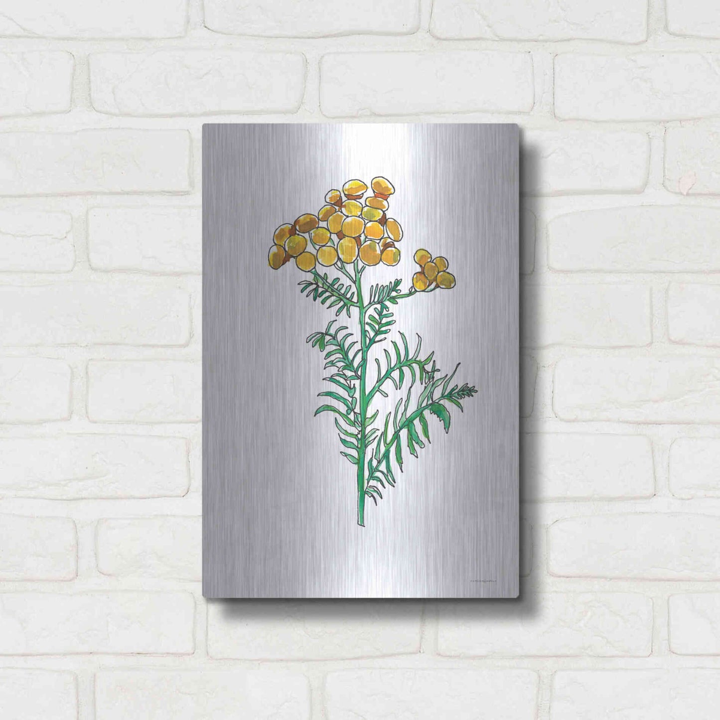 Luxe Metal Art 'Odd Ball' by Kamdon Kreations, Metal Wall Art,12x16