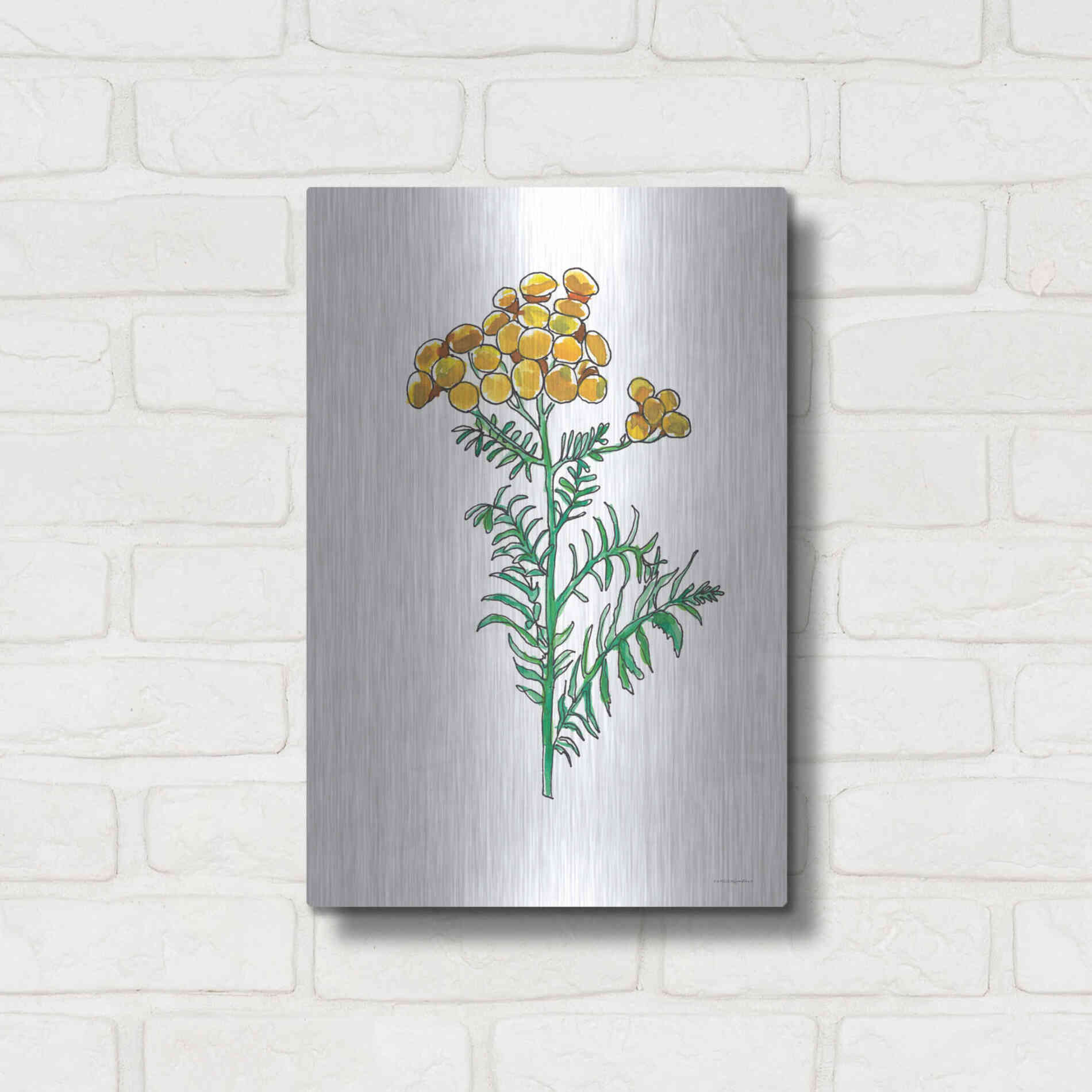 Luxe Metal Art 'Odd Ball' by Kamdon Kreations, Metal Wall Art,12x16