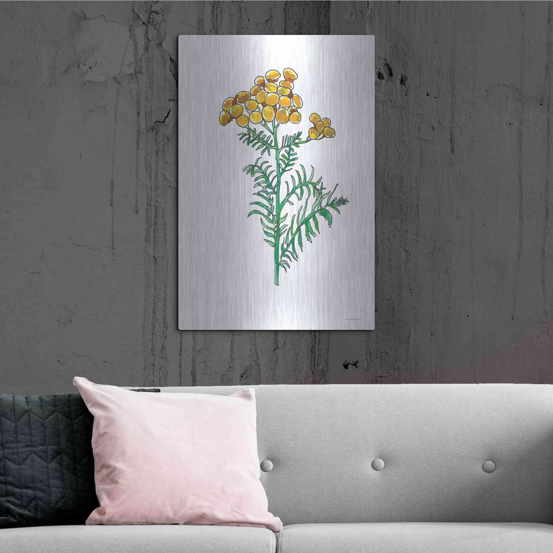 Luxe Metal Art 'Odd Ball' by Kamdon Kreations, Metal Wall Art,24x36