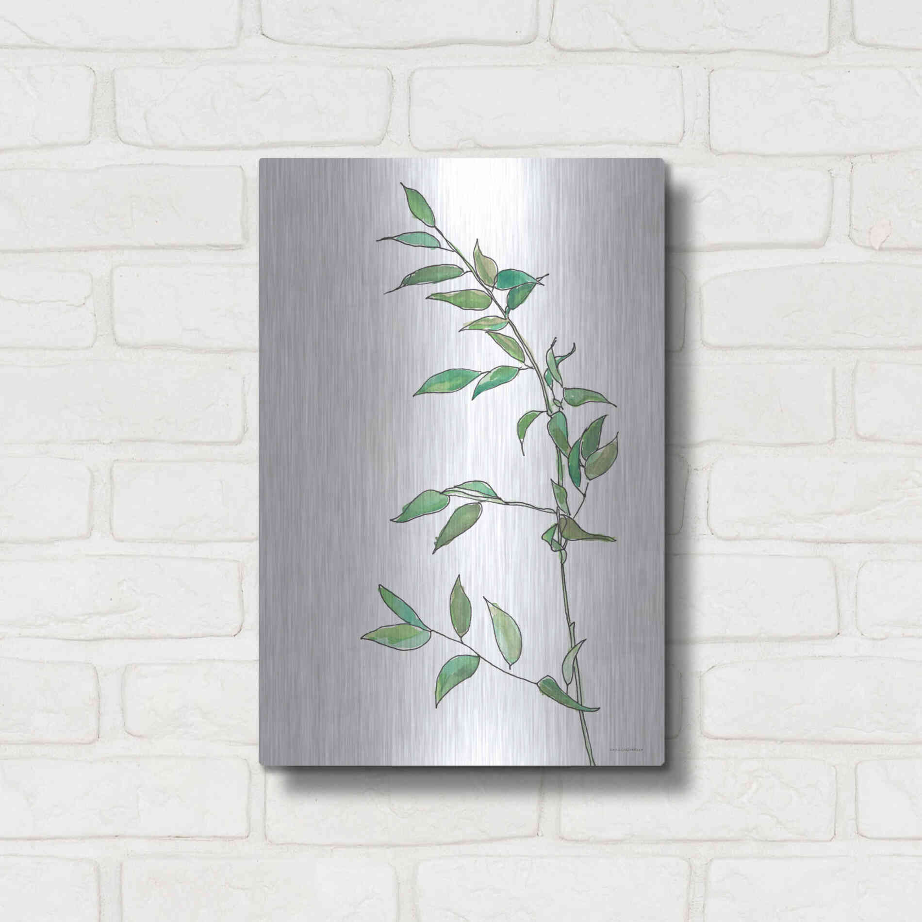 Luxe Metal Art 'Sweet Sway' by Kamdon Kreations, Metal Wall Art,12x16
