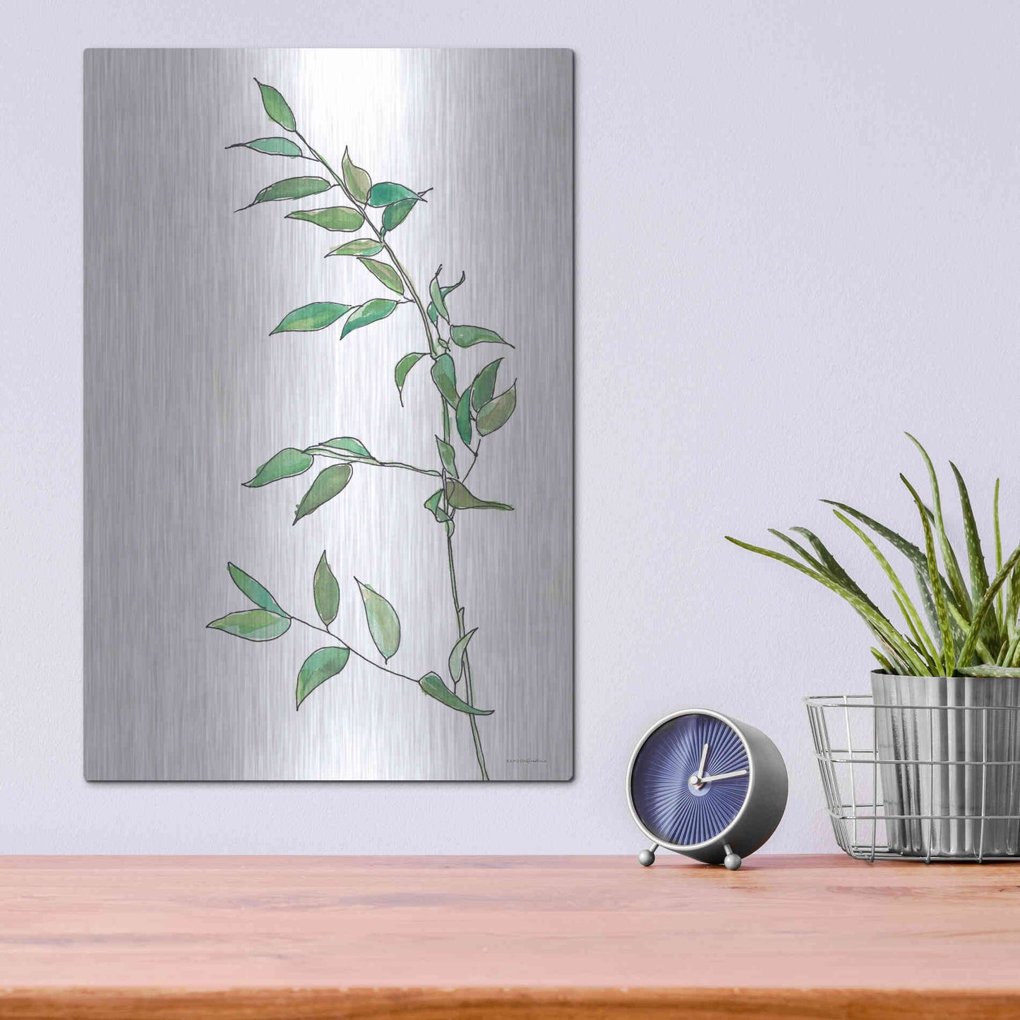 Luxe Metal Art 'Sweet Sway' by Kamdon Kreations, Metal Wall Art,12x16