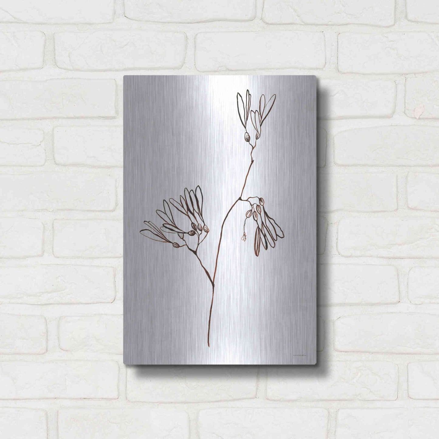 Luxe Metal Art 'A little Split' by Kamdon Kreations, Metal Wall Art,12x16