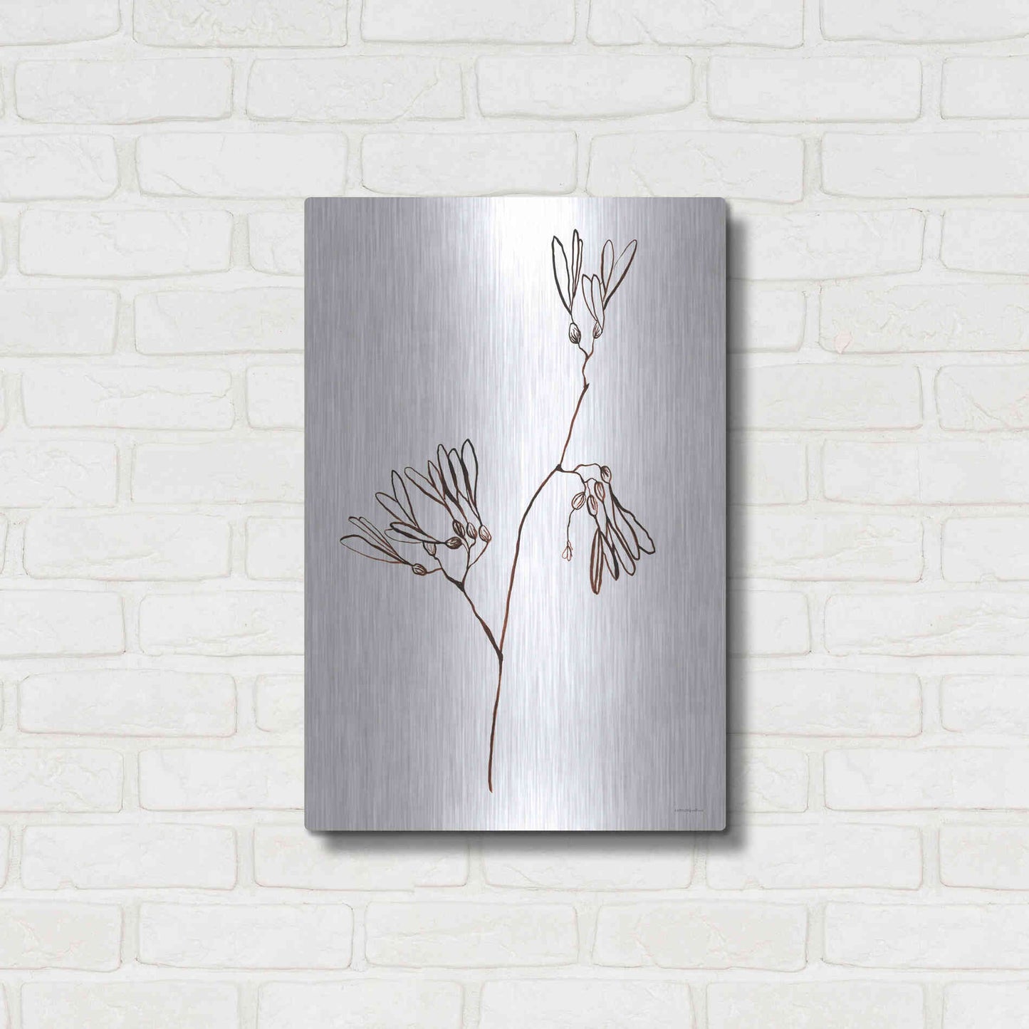 Luxe Metal Art 'A little Split' by Kamdon Kreations, Metal Wall Art,16x24