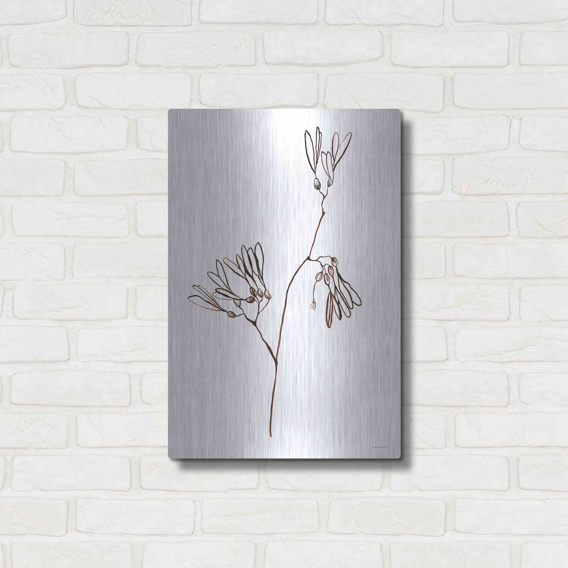 Luxe Metal Art 'A little Split' by Kamdon Kreations, Metal Wall Art,16x24