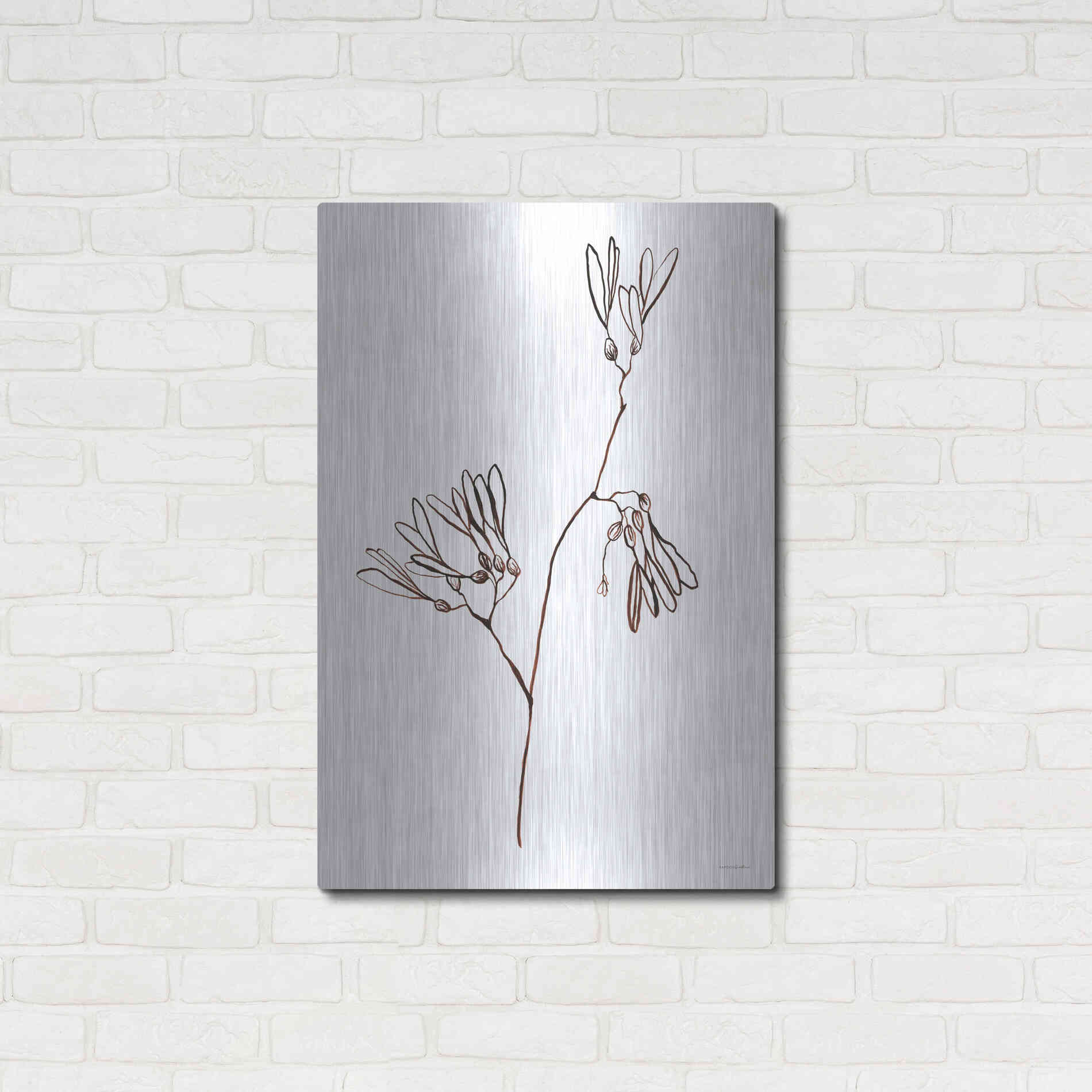 Luxe Metal Art 'A little Split' by Kamdon Kreations, Metal Wall Art,24x36
