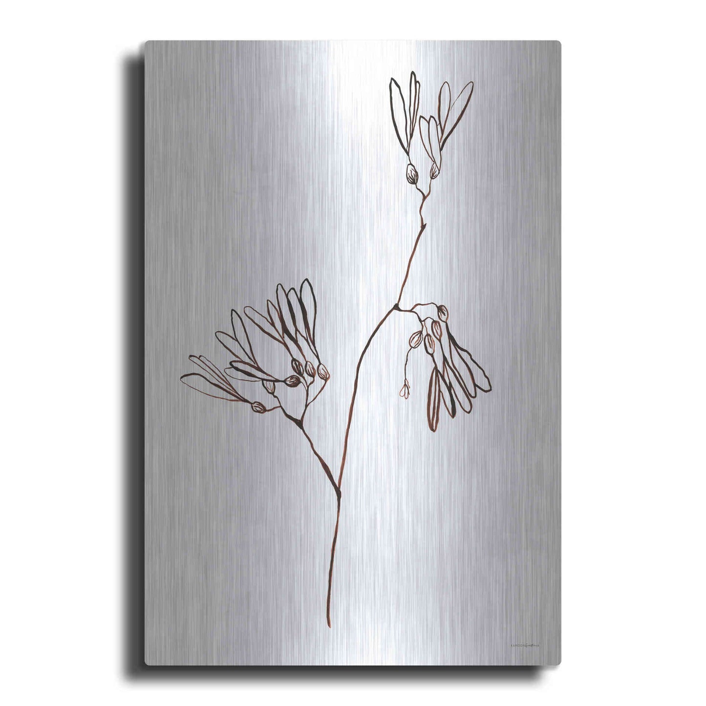 Luxe Metal Art 'A little Split' by Kamdon Kreations, Metal Wall Art
