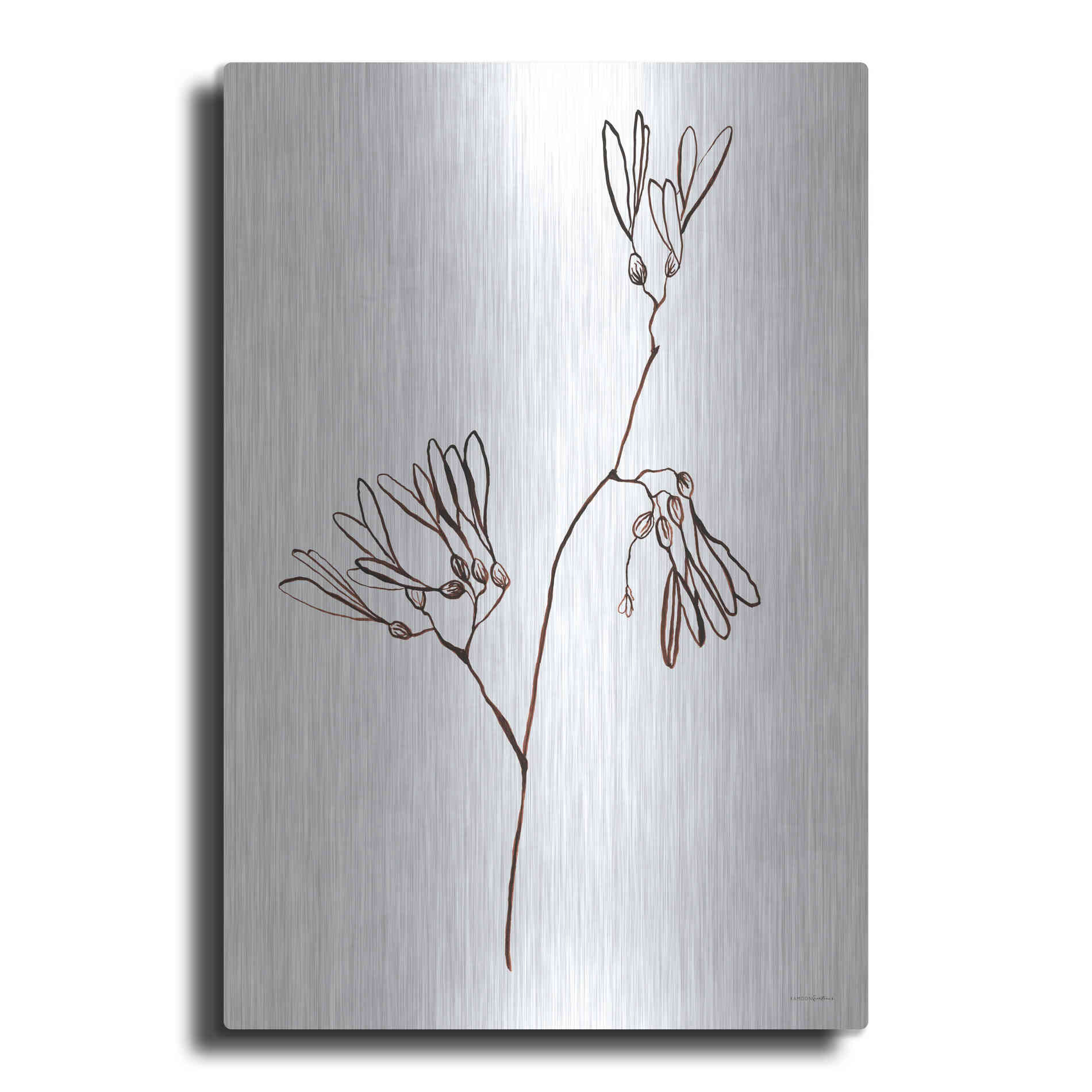 Luxe Metal Art 'A little Split' by Kamdon Kreations, Metal Wall Art