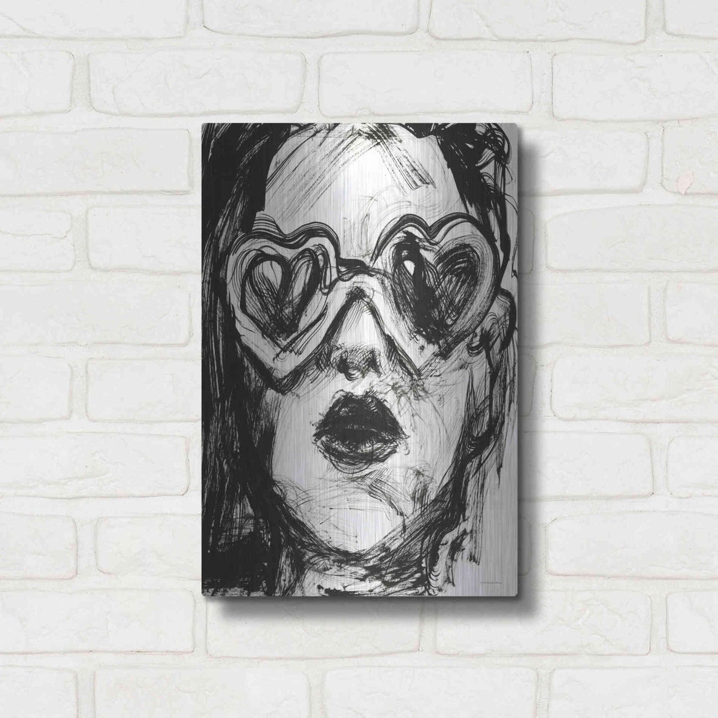 Luxe Metal Art 'Love Goggles' by Kamdon Kreations, Metal Wall Art,12x16