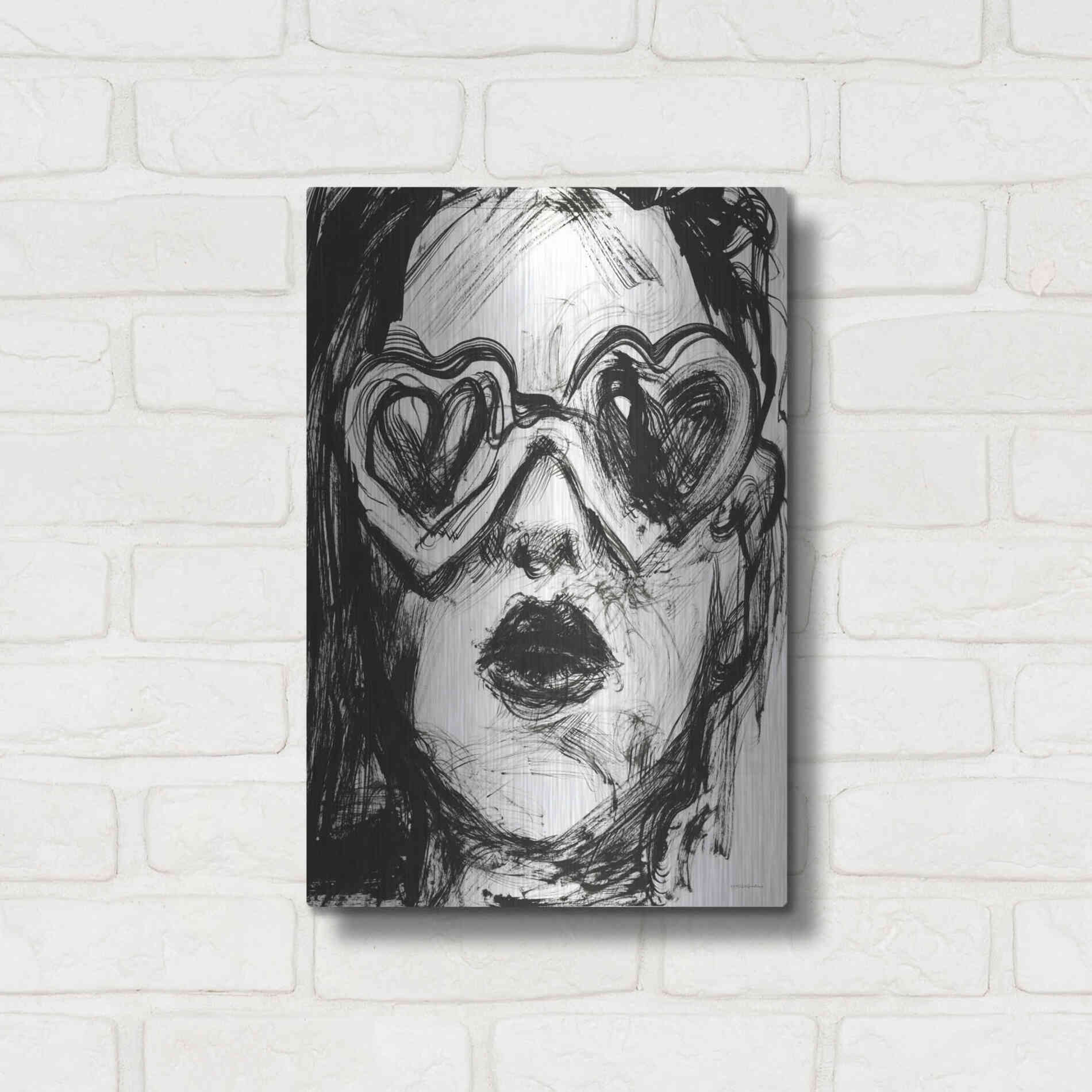 Luxe Metal Art 'Love Goggles' by Kamdon Kreations, Metal Wall Art,12x16