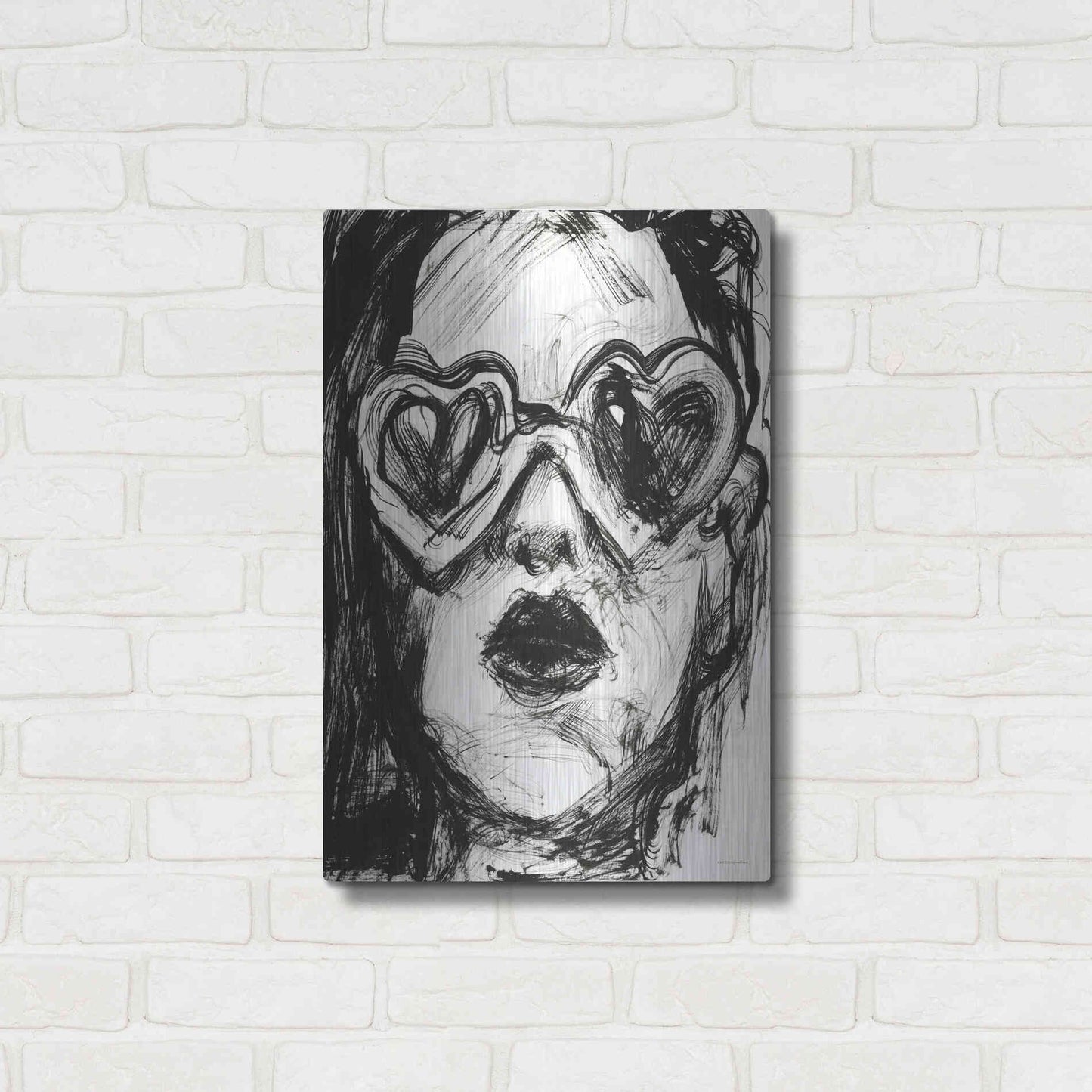 Luxe Metal Art 'Love Goggles' by Kamdon Kreations, Metal Wall Art,16x24