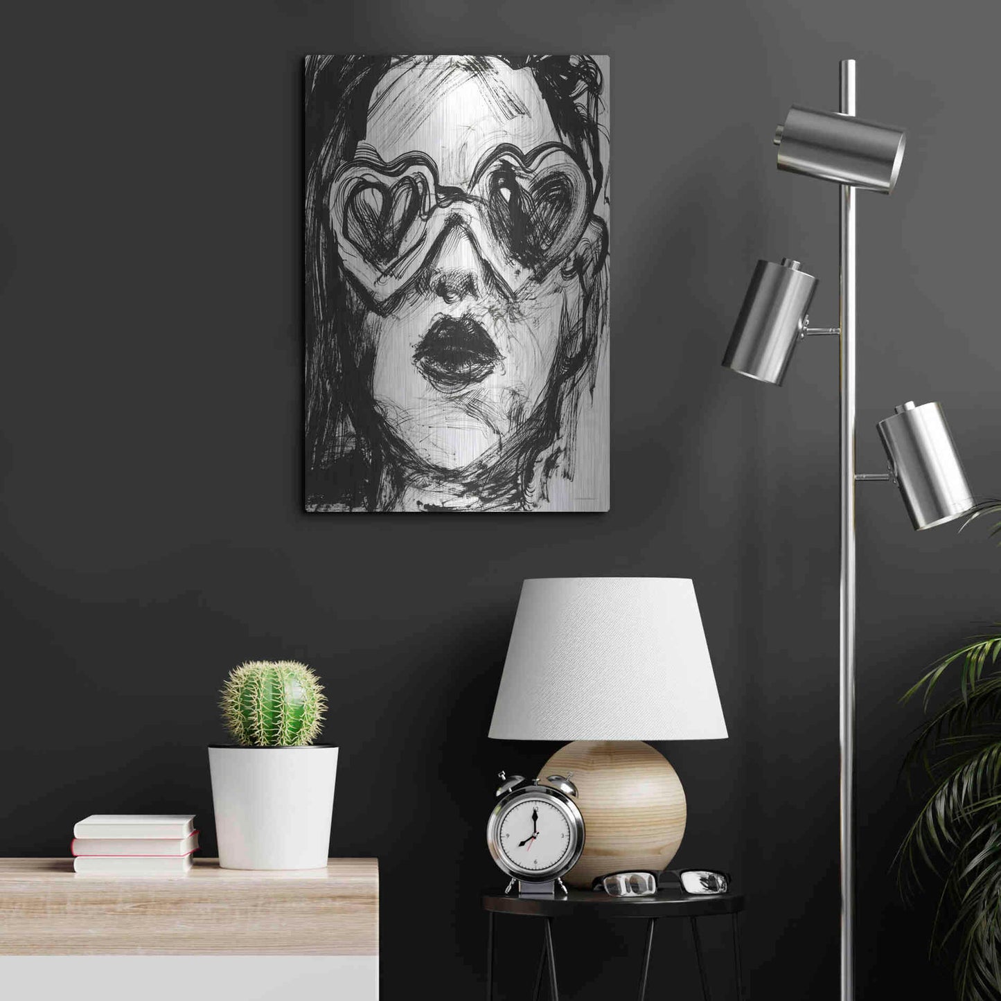 Luxe Metal Art 'Love Goggles' by Kamdon Kreations, Metal Wall Art,16x24