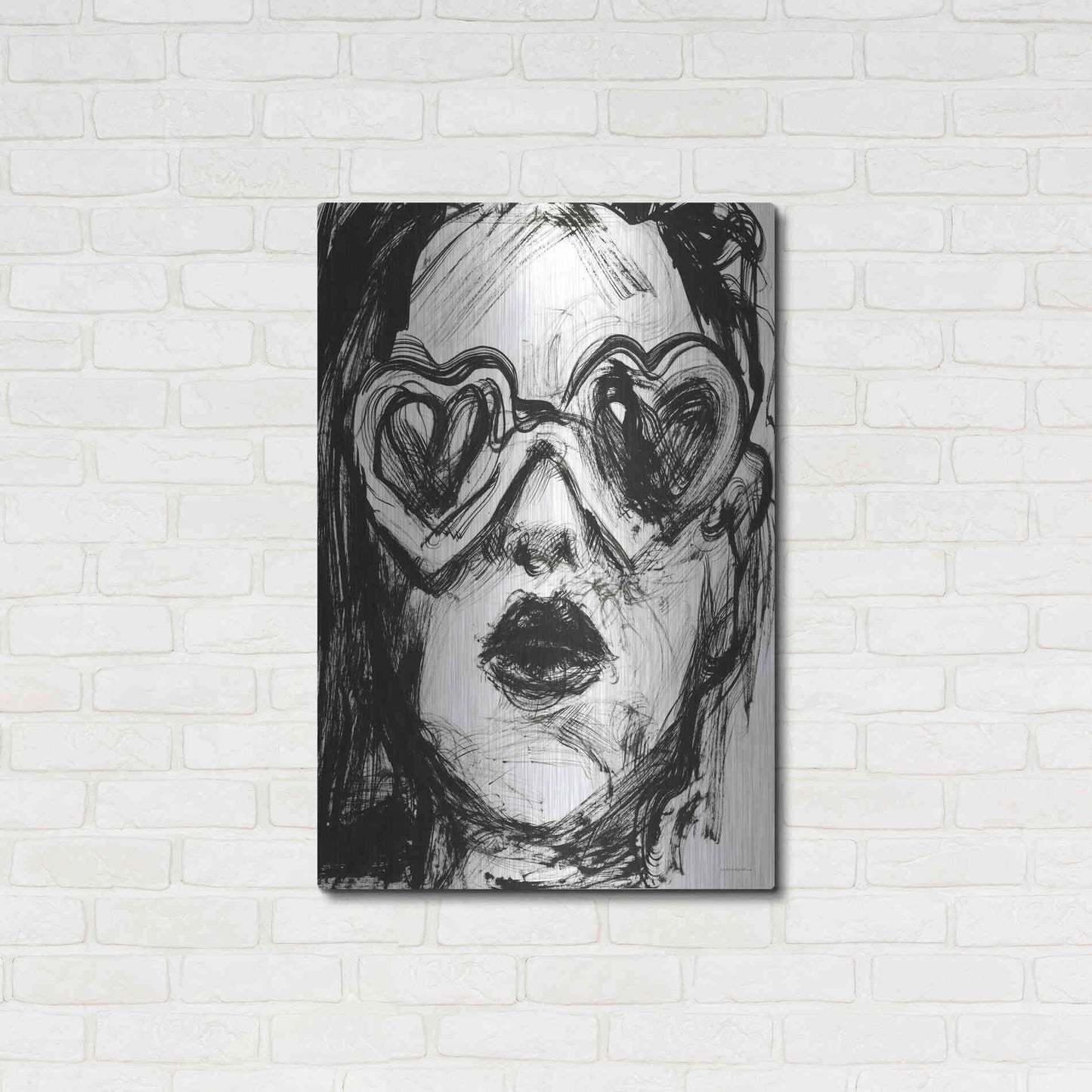 Luxe Metal Art 'Love Goggles' by Kamdon Kreations, Metal Wall Art,24x36