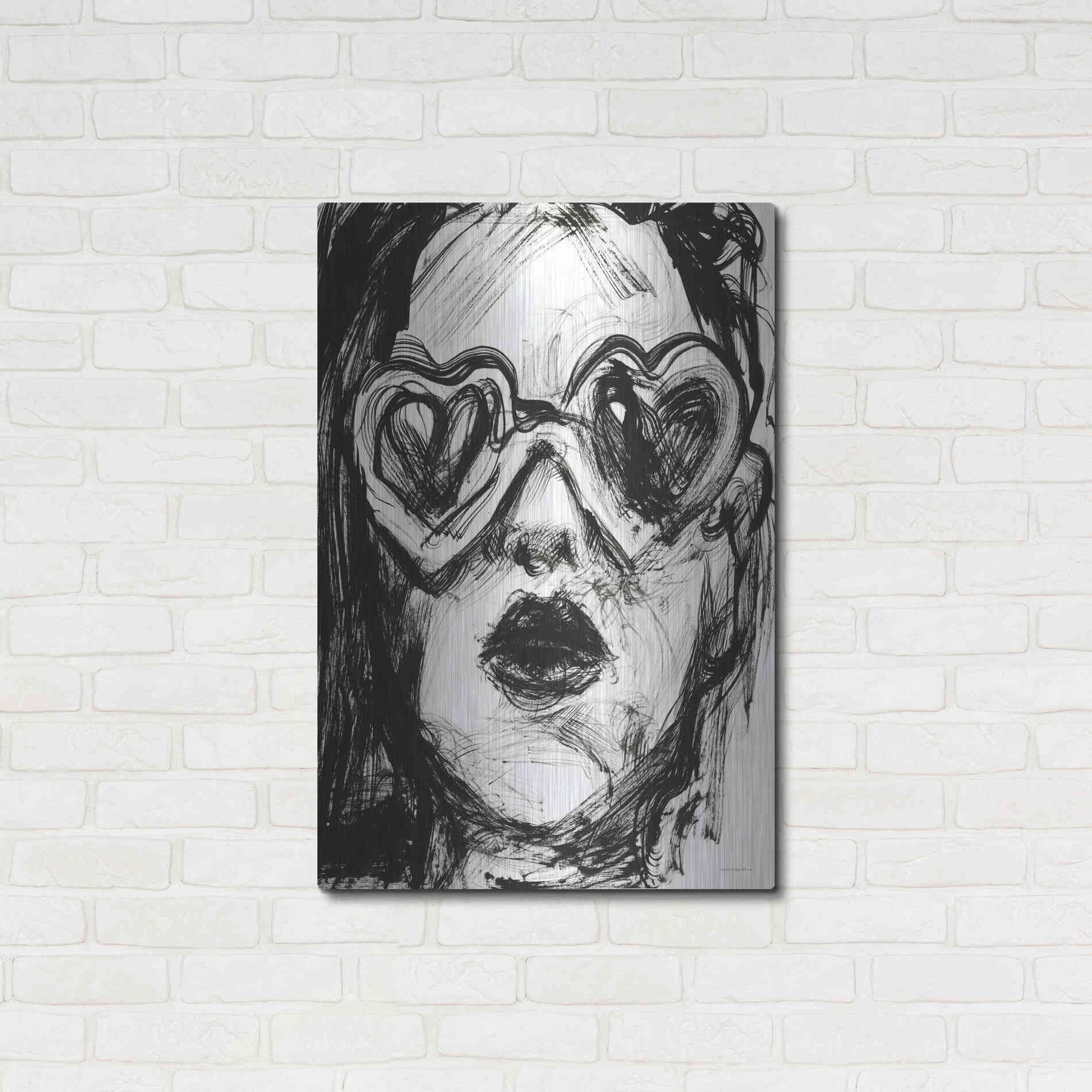Luxe Metal Art 'Love Goggles' by Kamdon Kreations, Metal Wall Art,24x36