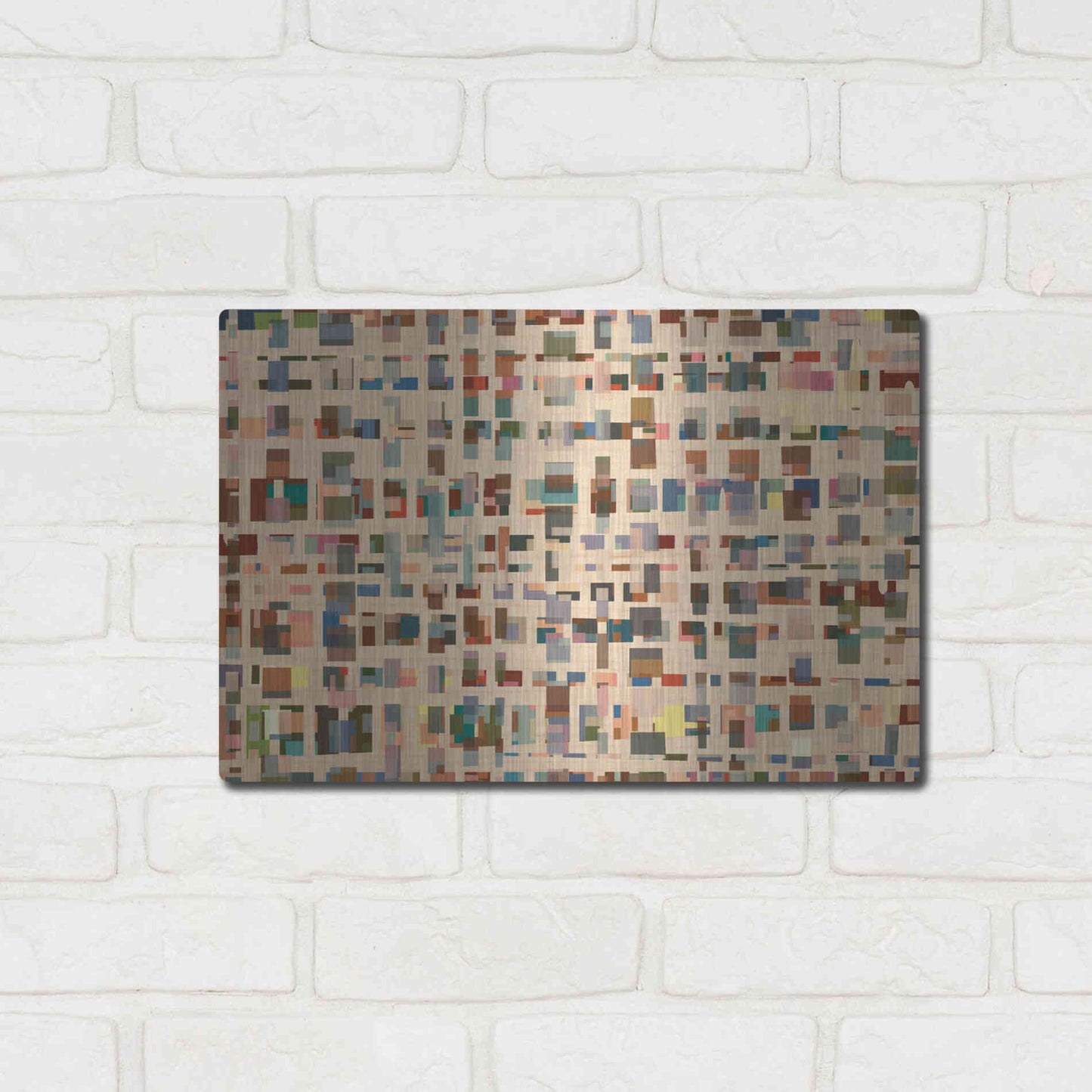Luxe Metal Art 'From 1st Street to 16th' by Kamdon Kreations, Metal Wall Art,16x12