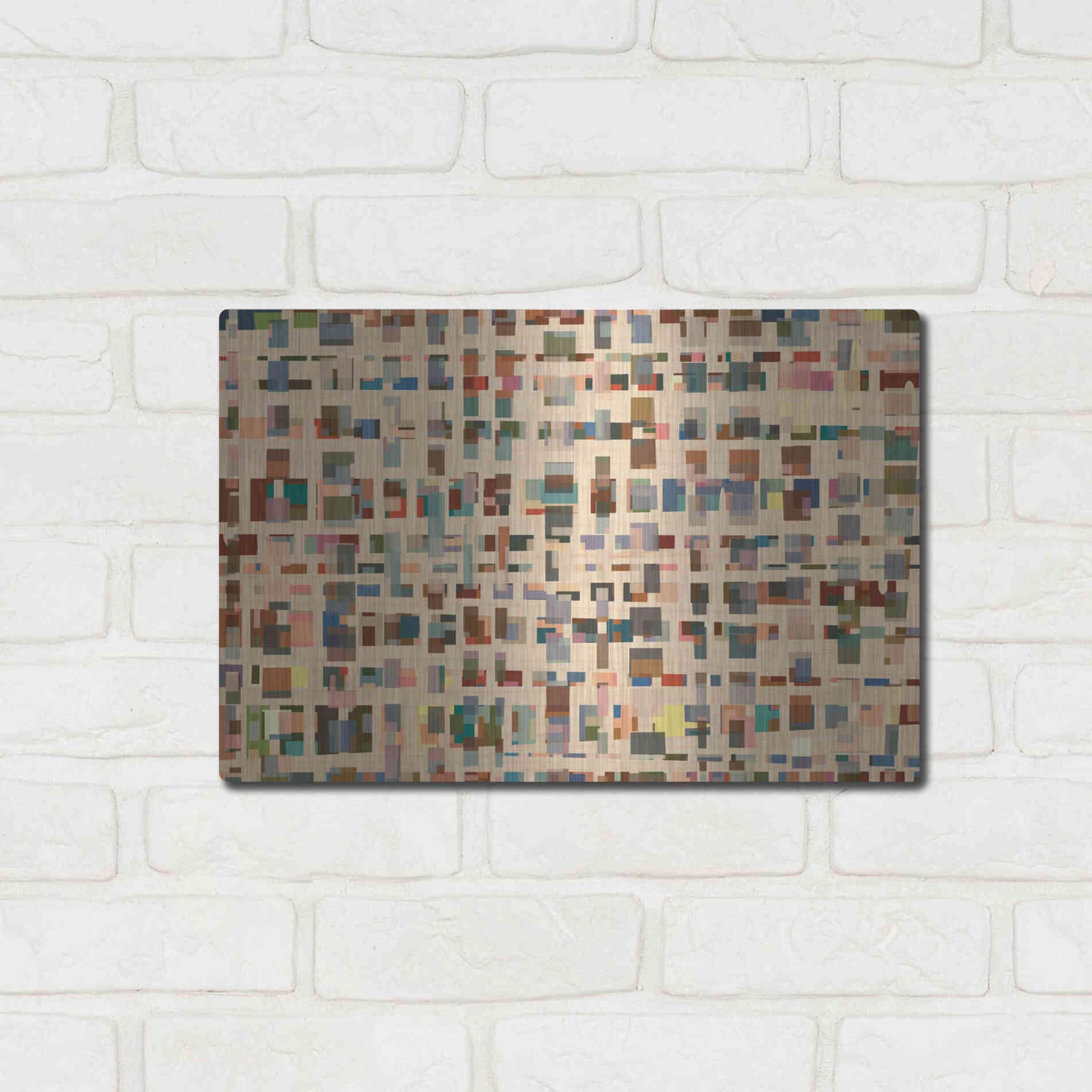 Luxe Metal Art 'From 1st Street to 16th' by Kamdon Kreations, Metal Wall Art,16x12