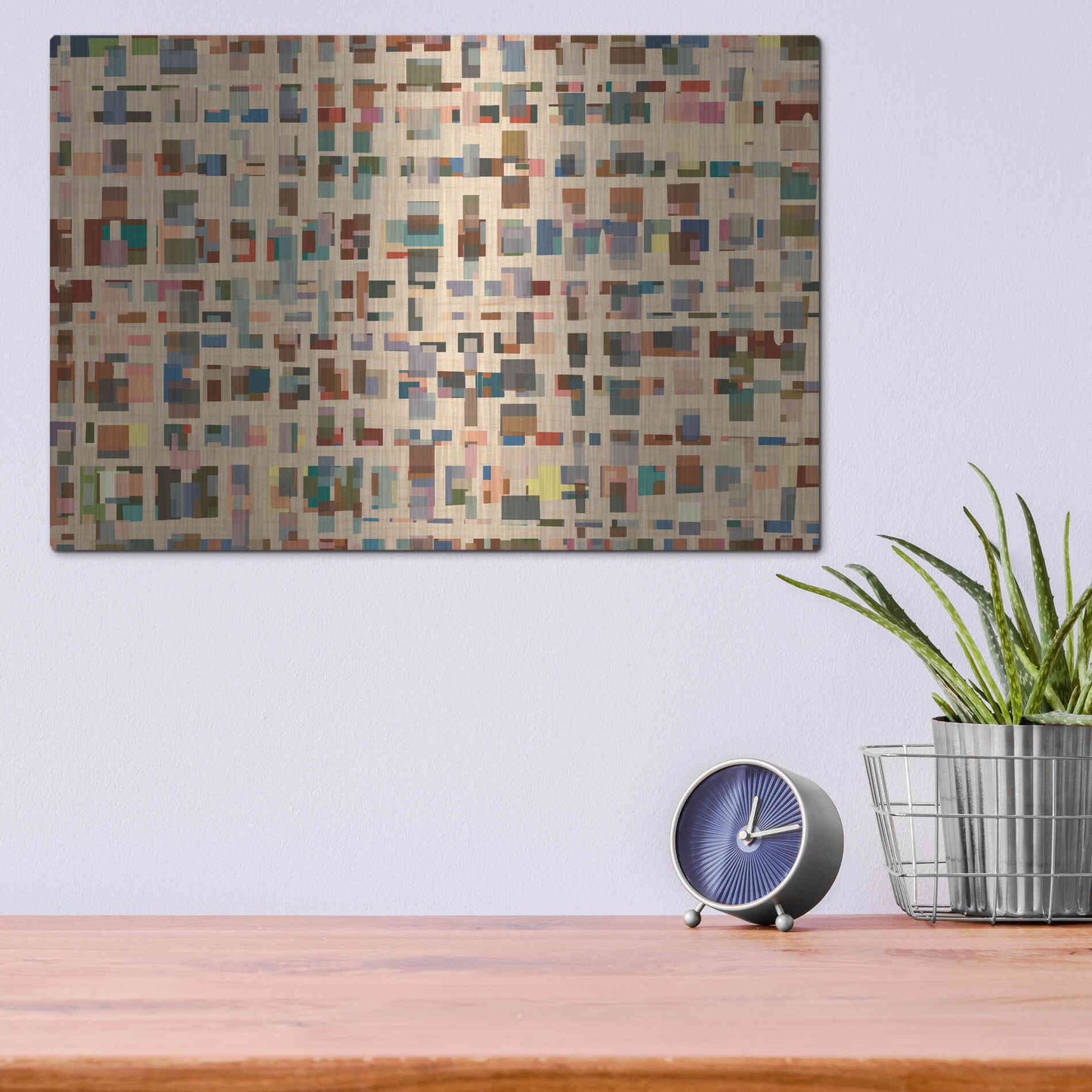 Luxe Metal Art 'From 1st Street to 16th' by Kamdon Kreations, Metal Wall Art,16x12
