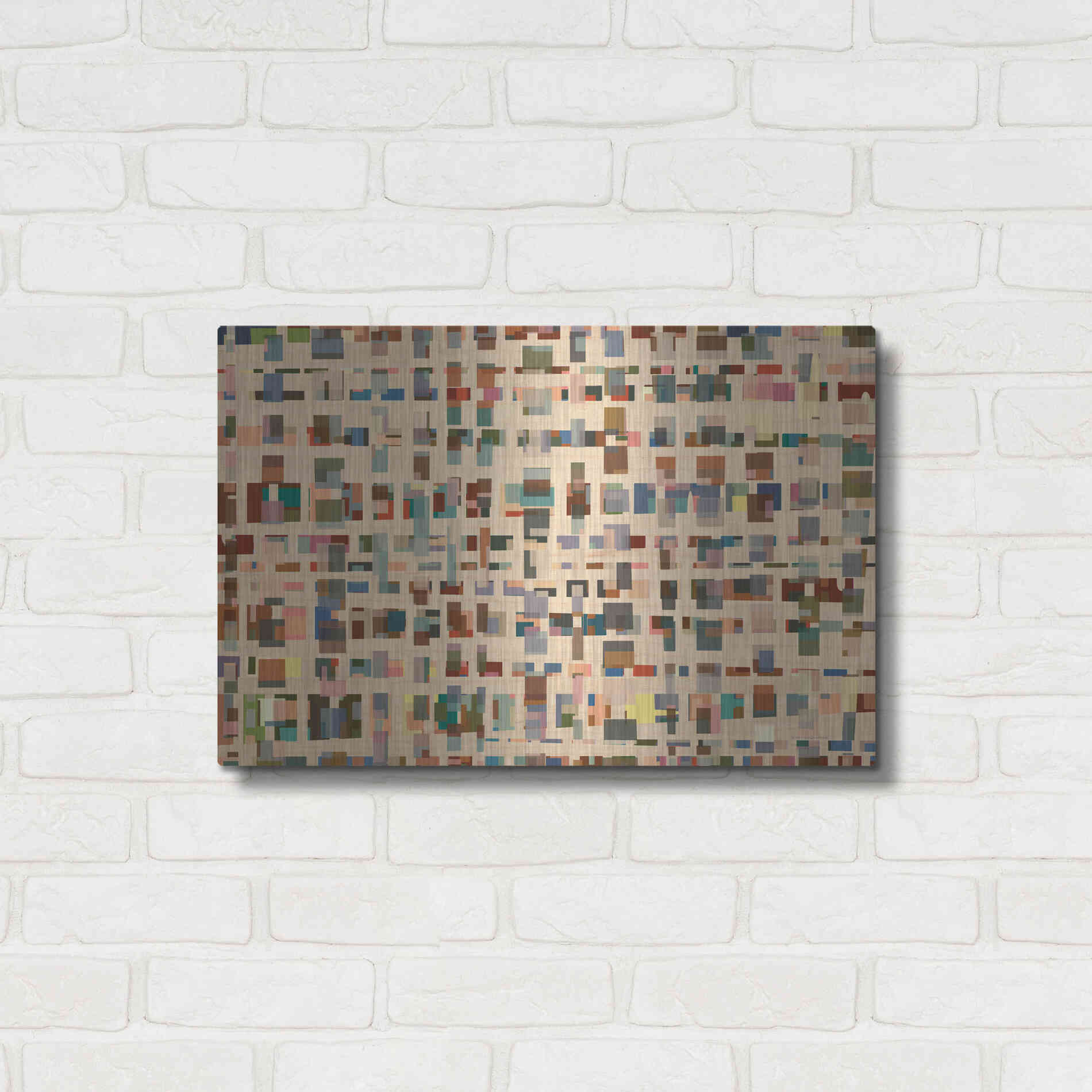 Luxe Metal Art 'From 1st Street to 16th' by Kamdon Kreations, Metal Wall Art,24x16