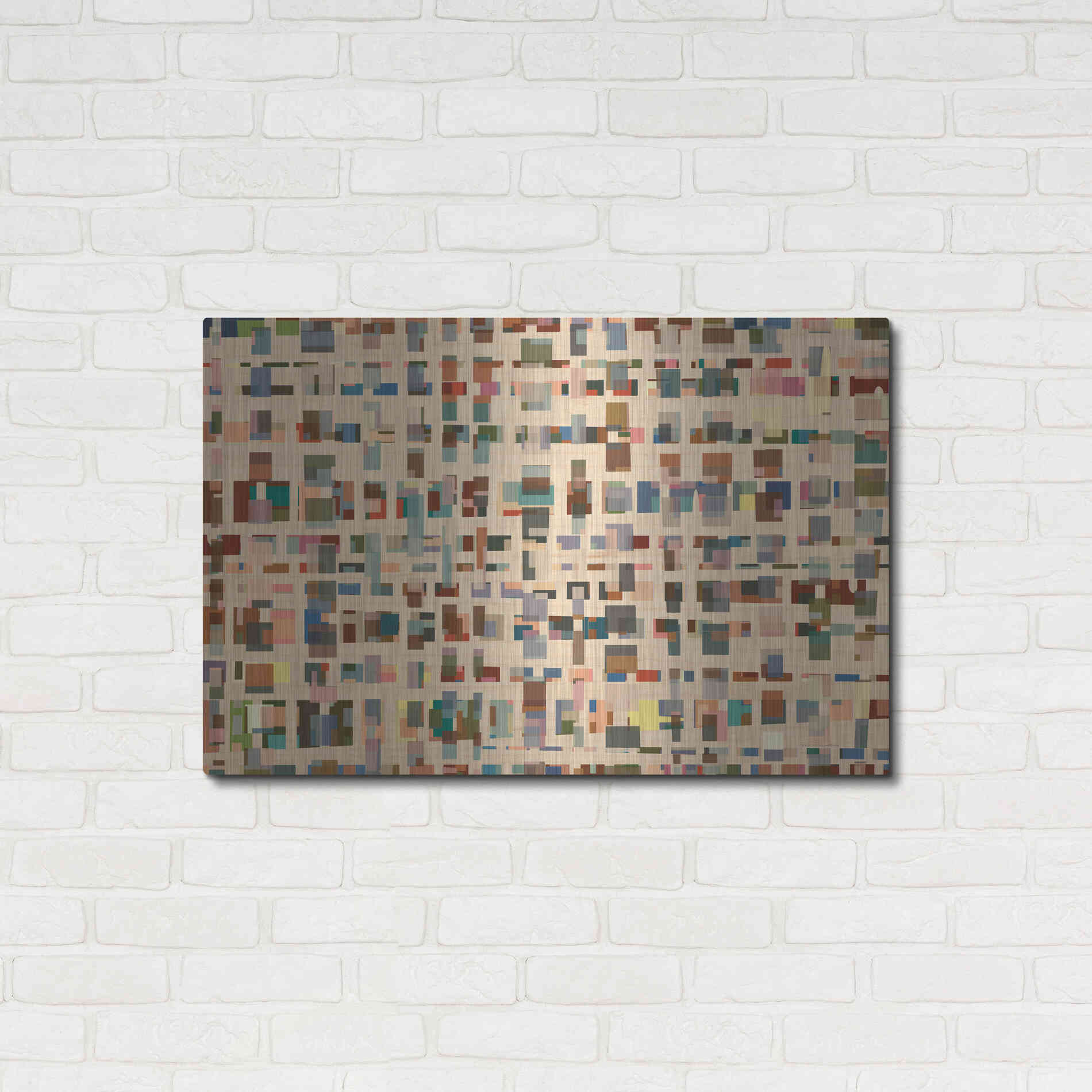 Luxe Metal Art 'From 1st Street to 16th' by Kamdon Kreations, Metal Wall Art,36x24