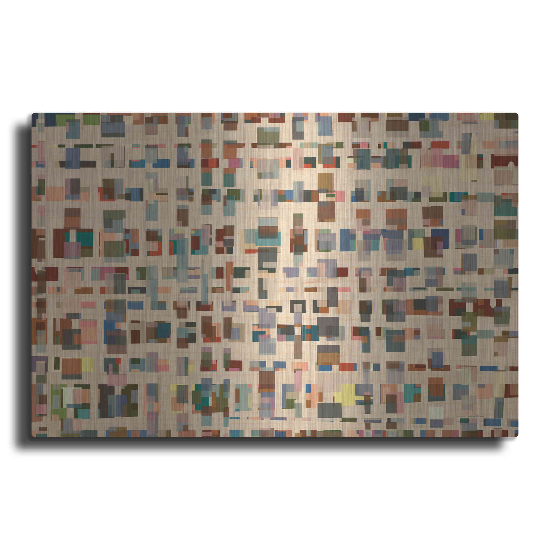Luxe Metal Art 'From 1st Street to 16th' by Kamdon Kreations, Metal Wall Art