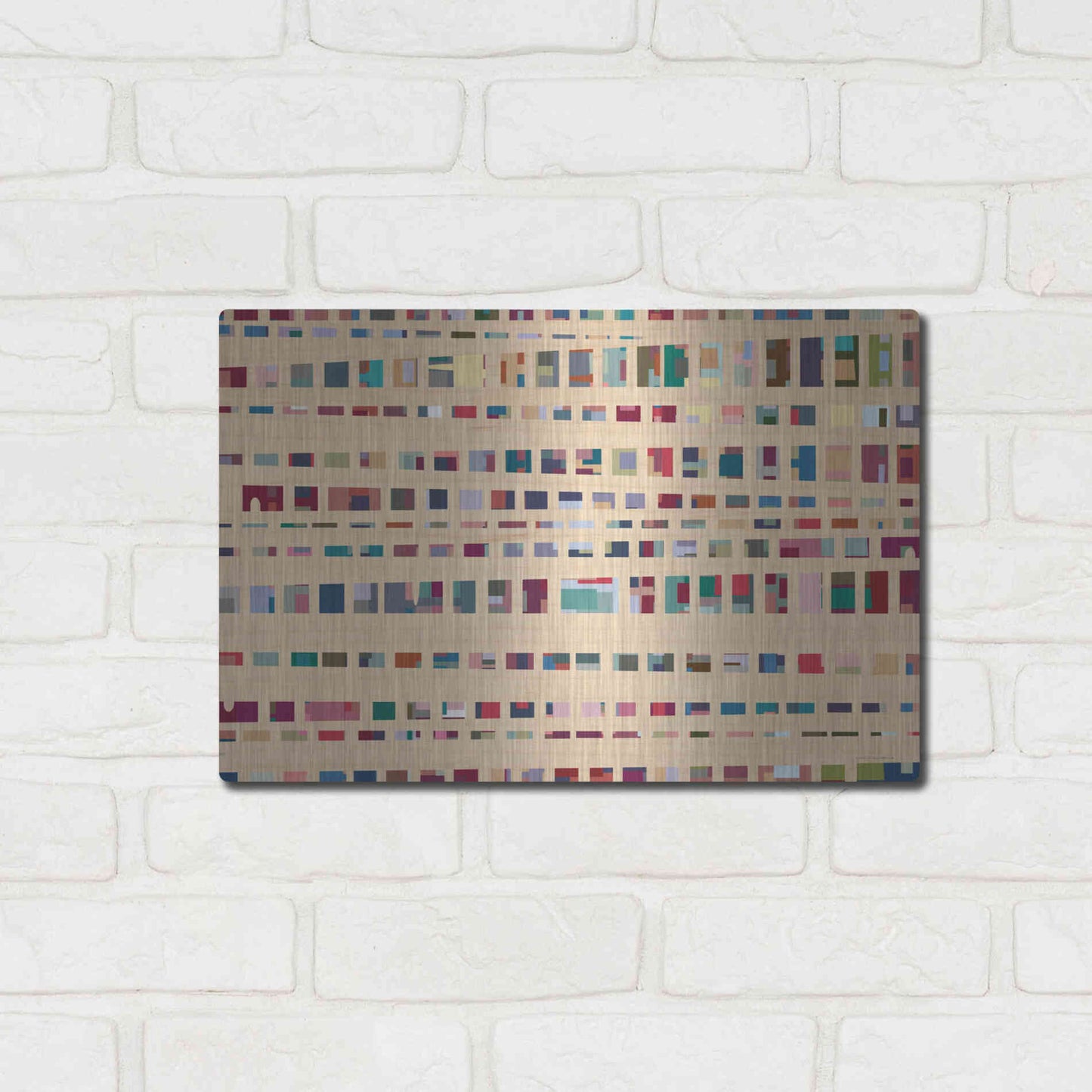 Luxe Metal Art 'The Space Between Us' by Kamdon Kreations, Metal Wall Art,16x12
