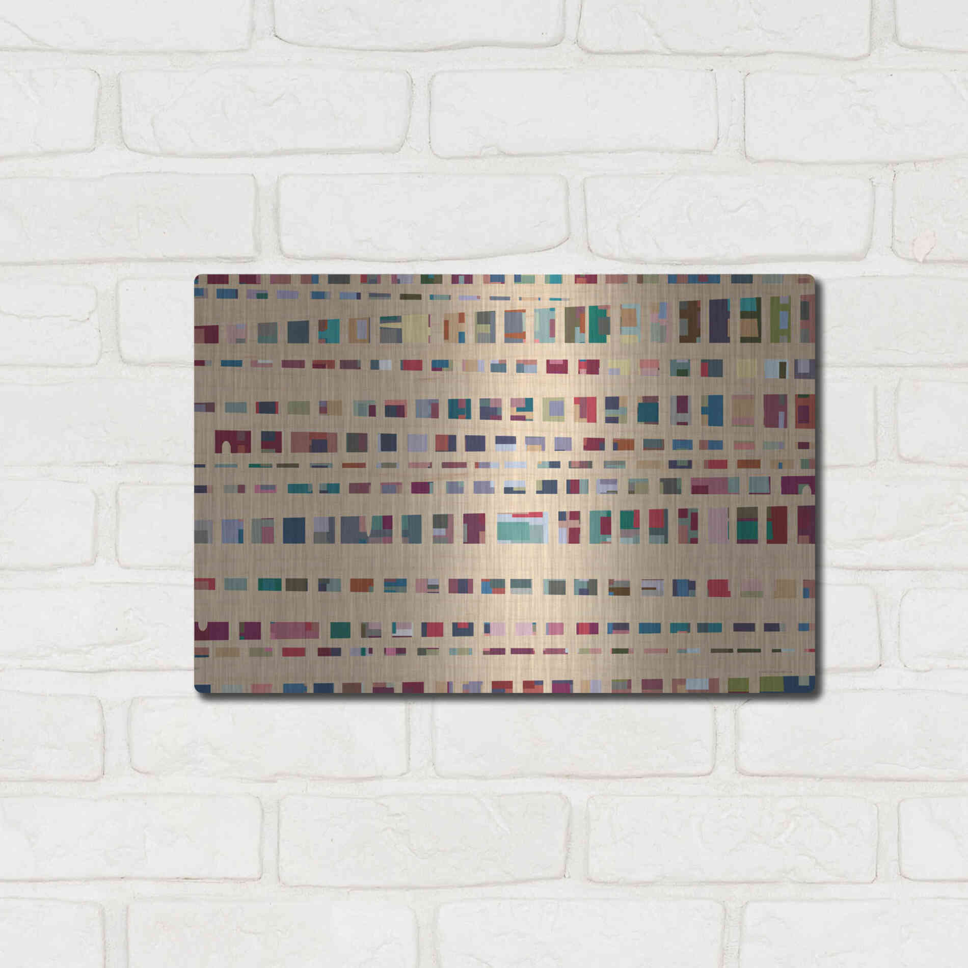 Luxe Metal Art 'The Space Between Us' by Kamdon Kreations, Metal Wall Art,16x12