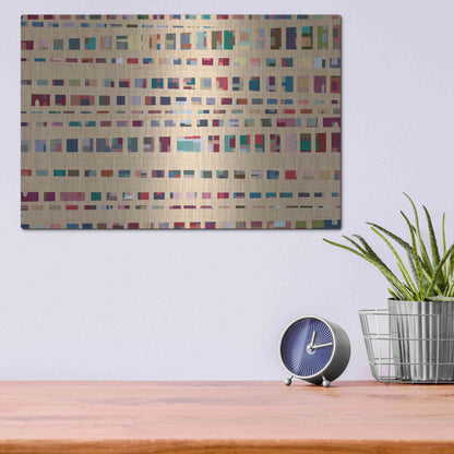 Luxe Metal Art 'The Space Between Us' by Kamdon Kreations, Metal Wall Art,16x12