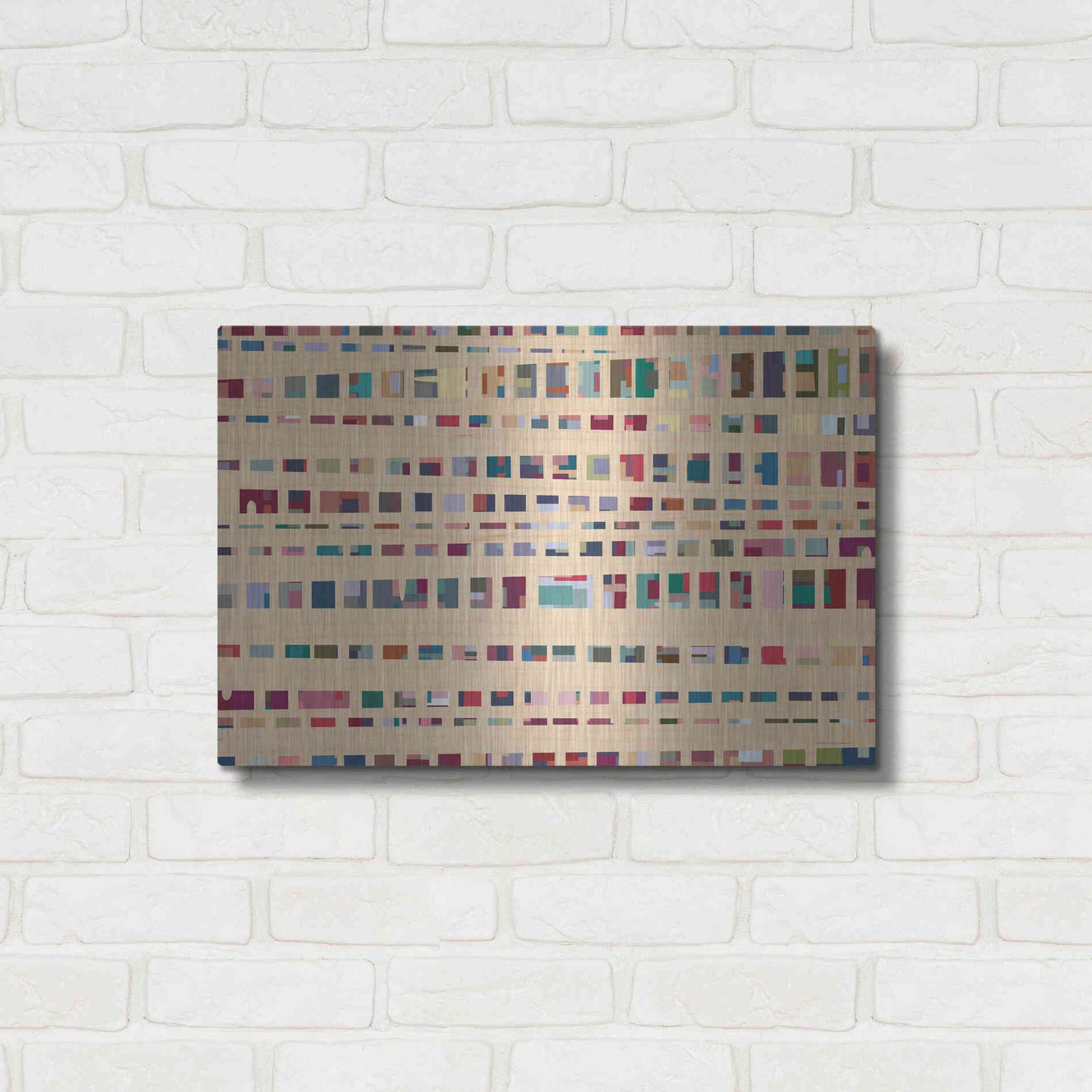 Luxe Metal Art 'The Space Between Us' by Kamdon Kreations, Metal Wall Art,24x16