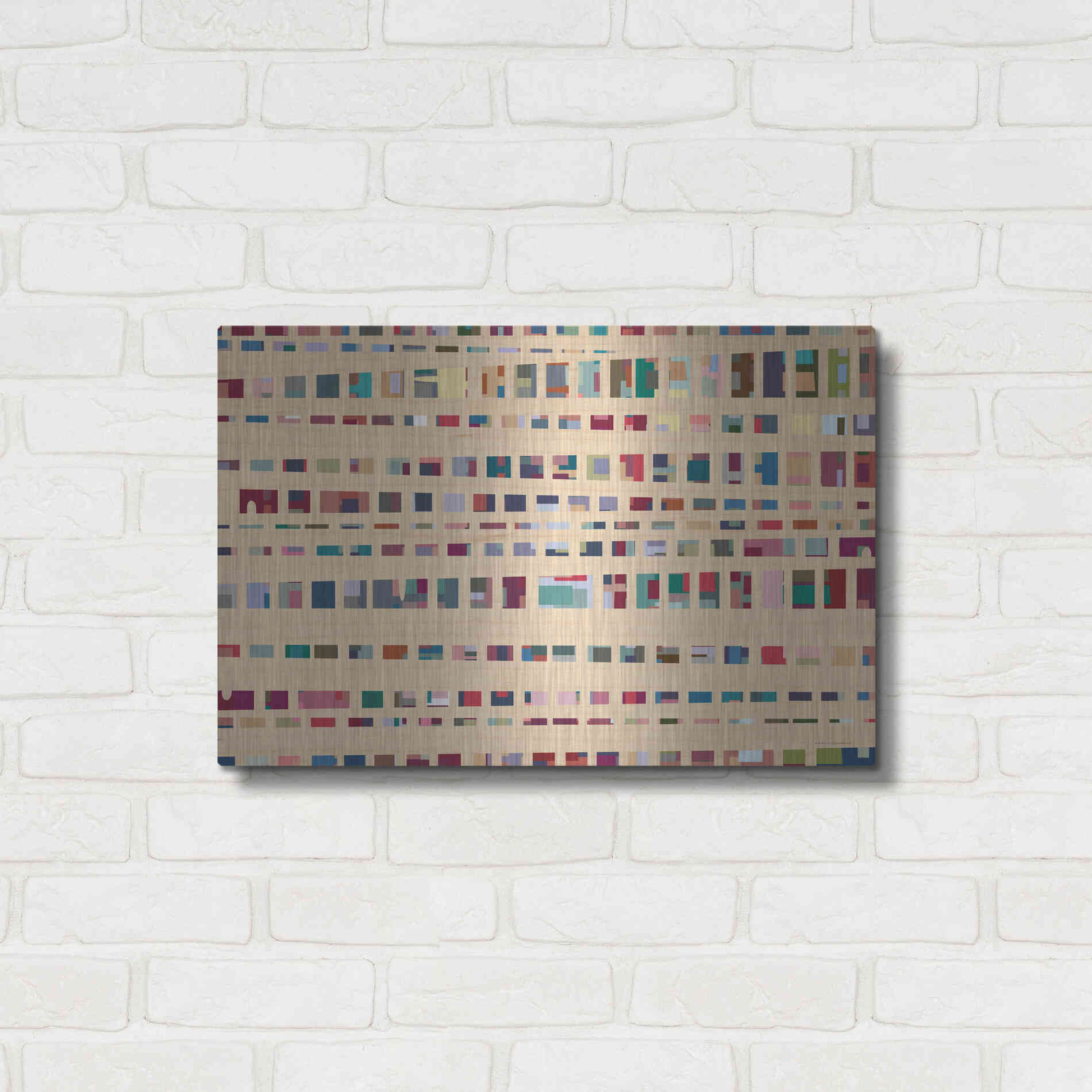 Luxe Metal Art 'The Space Between Us' by Kamdon Kreations, Metal Wall Art,24x16