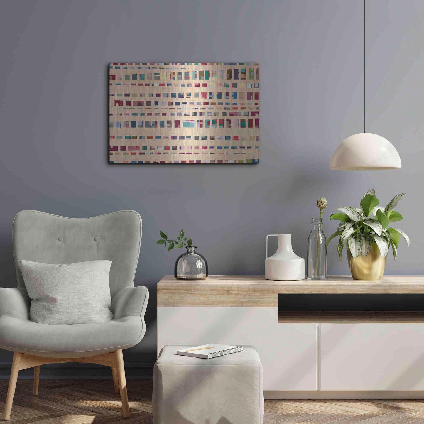 Luxe Metal Art 'The Space Between Us' by Kamdon Kreations, Metal Wall Art,24x16