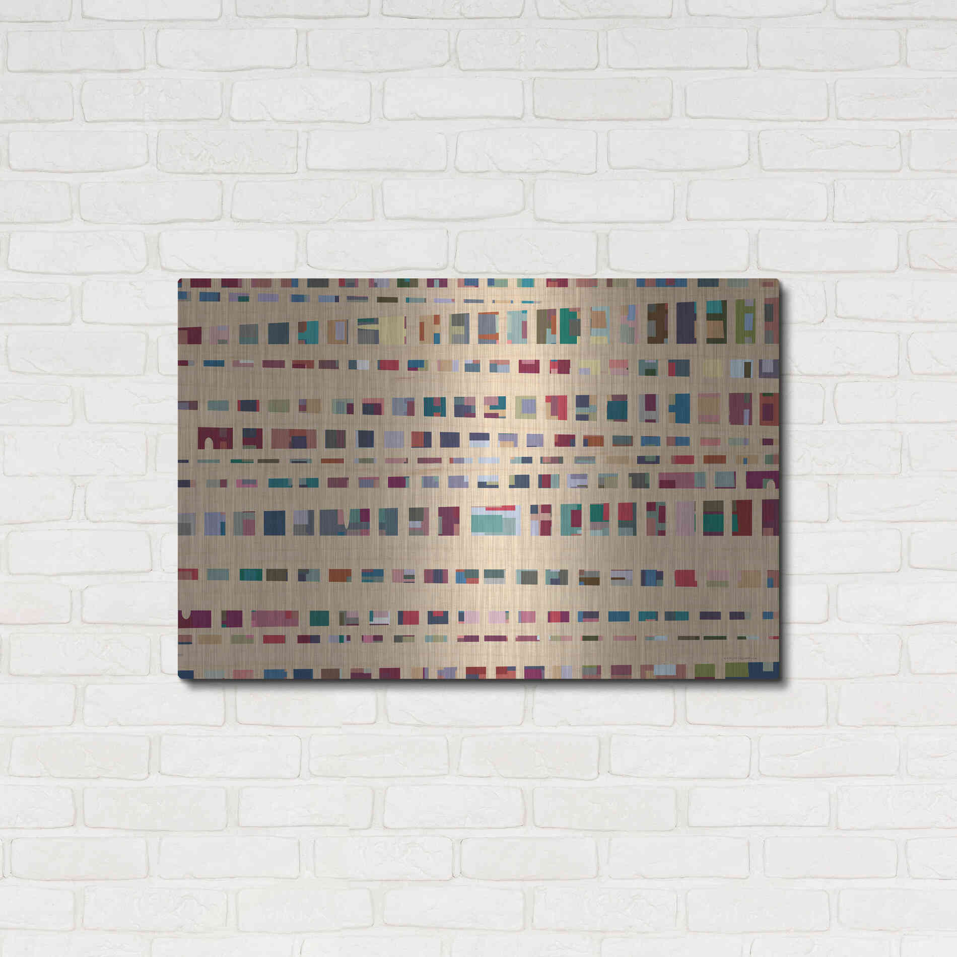 Luxe Metal Art 'The Space Between Us' by Kamdon Kreations, Metal Wall Art,36x24