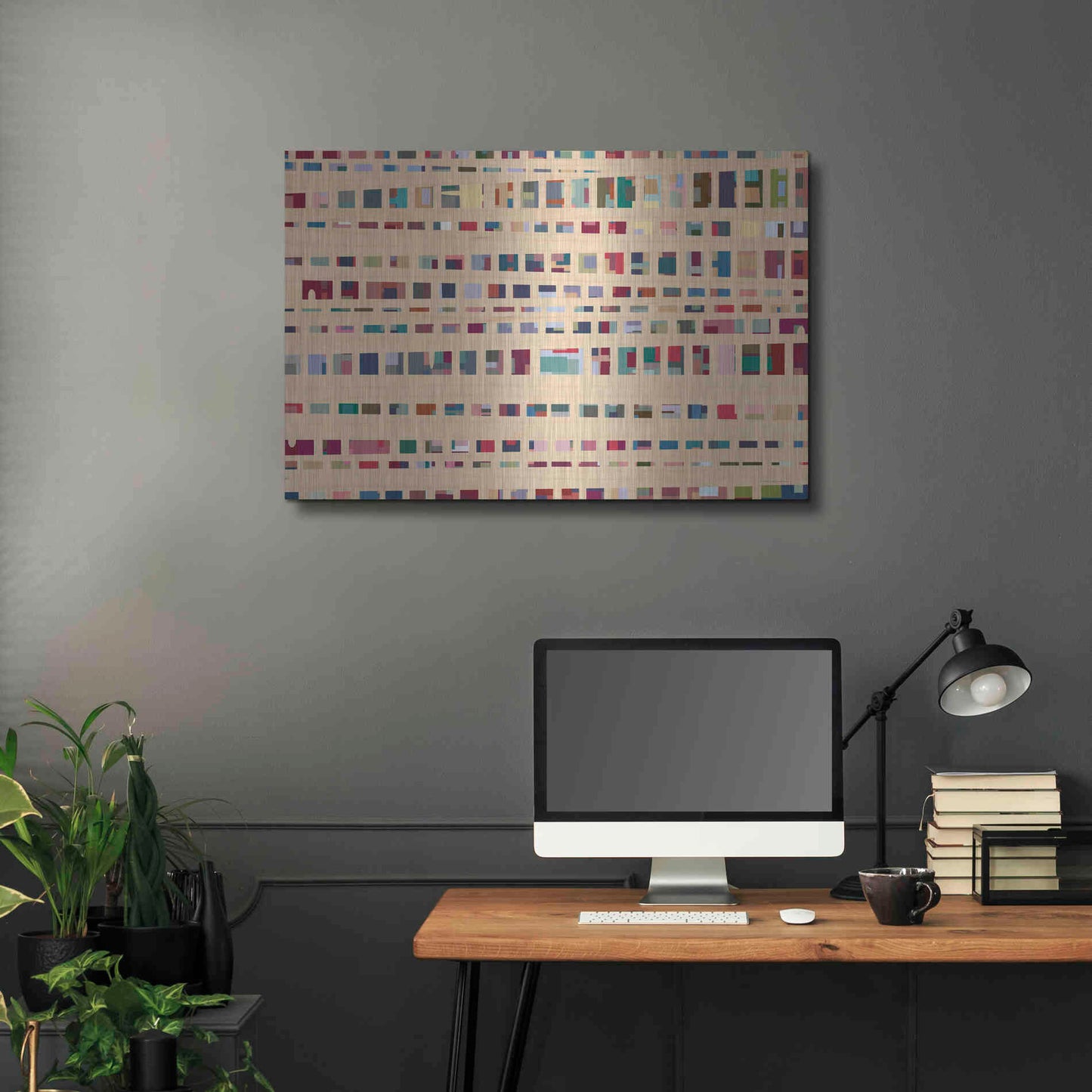 Luxe Metal Art 'The Space Between Us' by Kamdon Kreations, Metal Wall Art,36x24