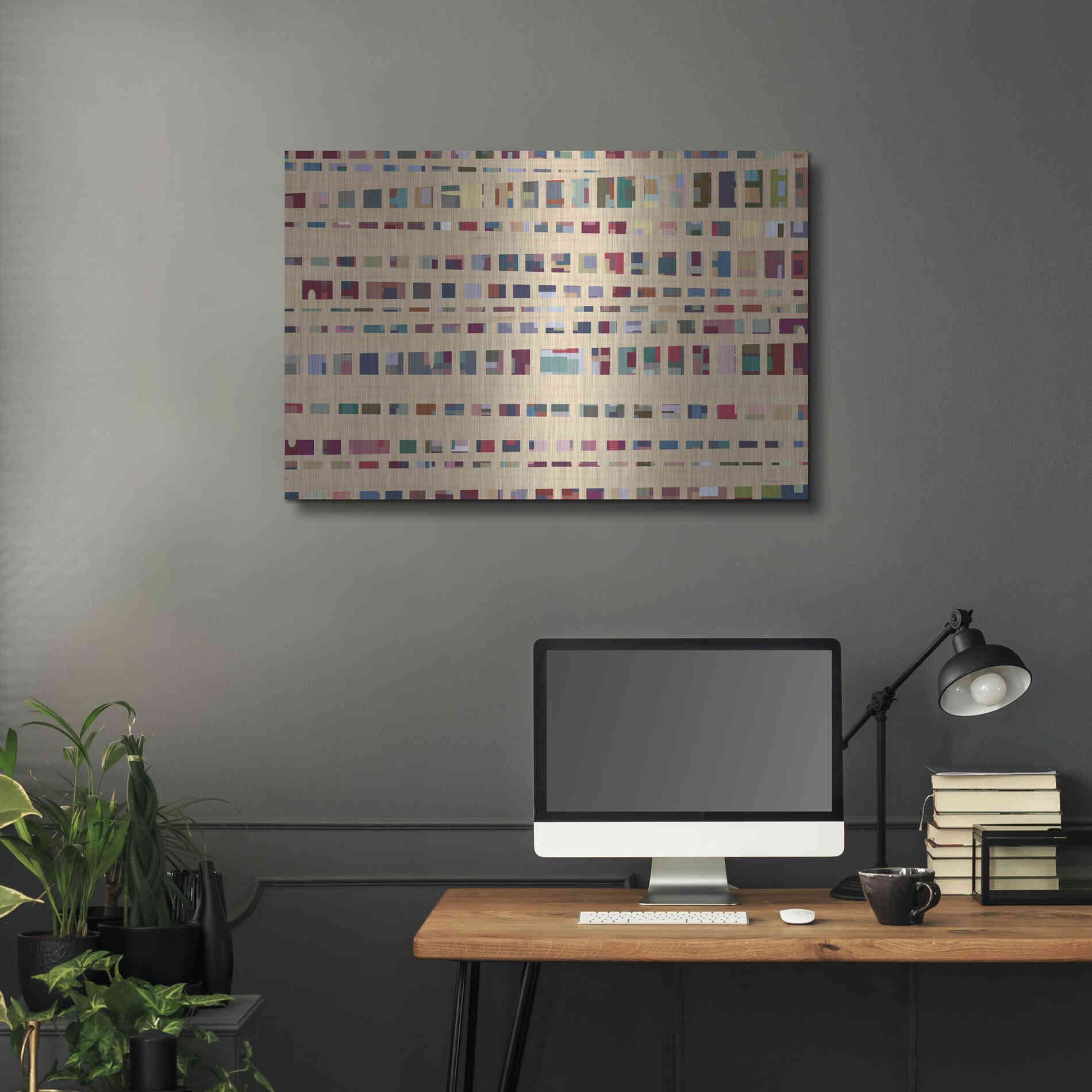Luxe Metal Art 'The Space Between Us' by Kamdon Kreations, Metal Wall Art,36x24