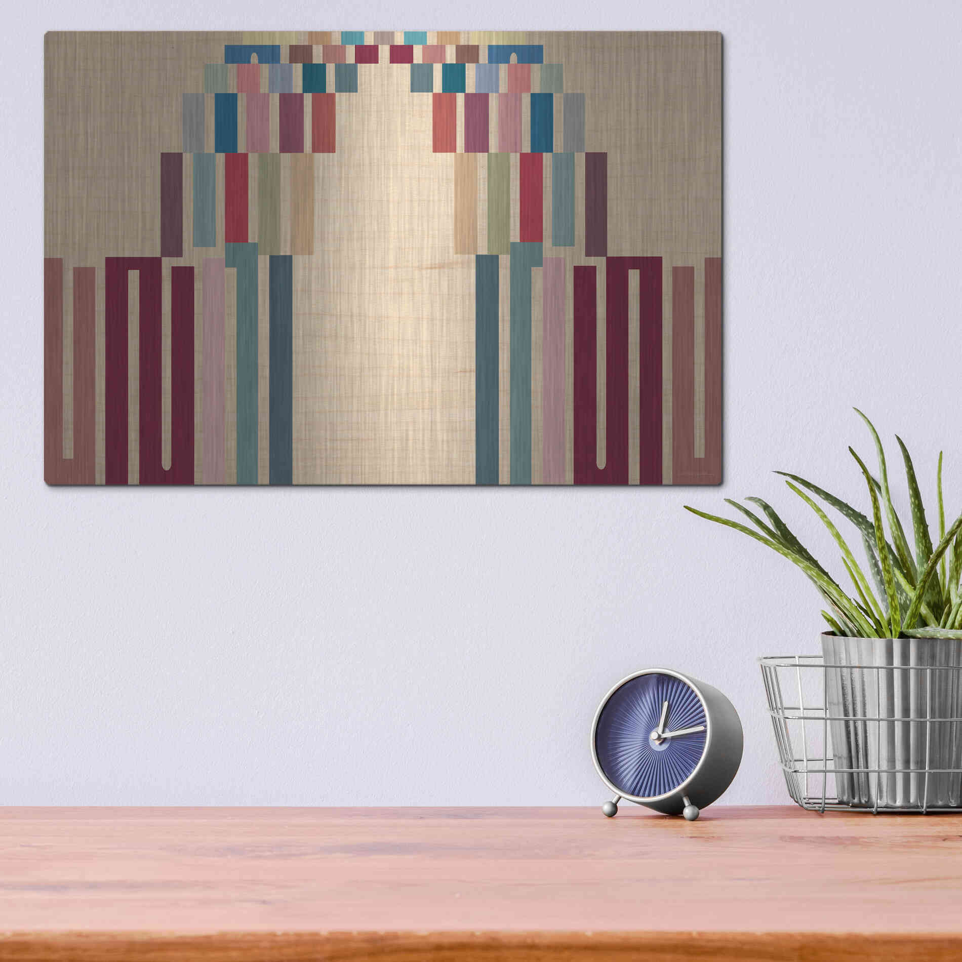 Luxe Metal Art 'Up or Down' by Kamdon Kreations, Metal Wall Art,16x12