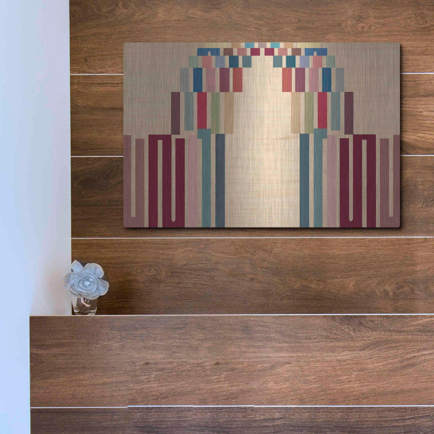 Luxe Metal Art 'Up or Down' by Kamdon Kreations, Metal Wall Art,16x12